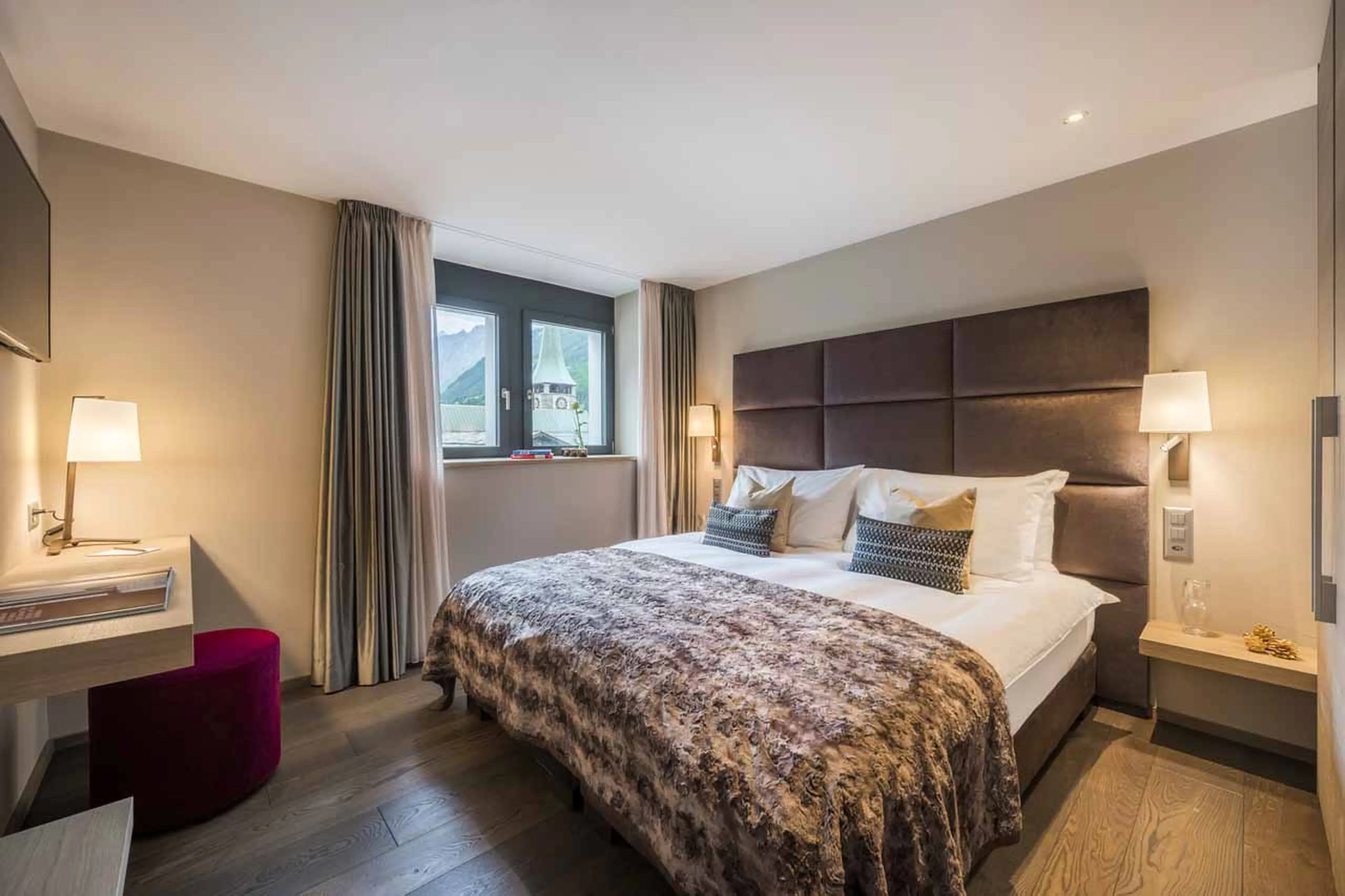 Bedroom four at Christiania Penthouse in Zermatt