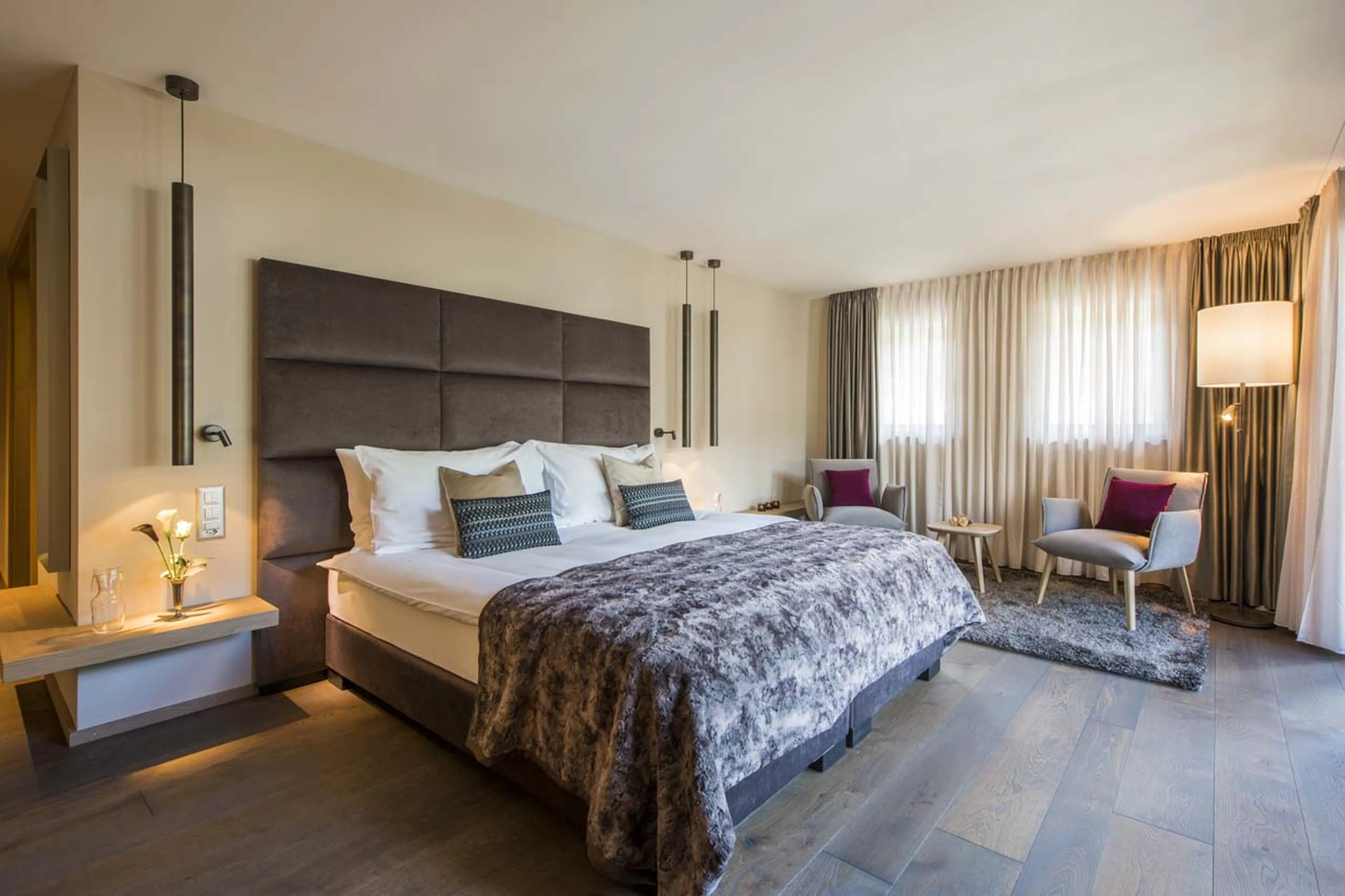 Bedroom six at Christiania Penthouse in Zermatt