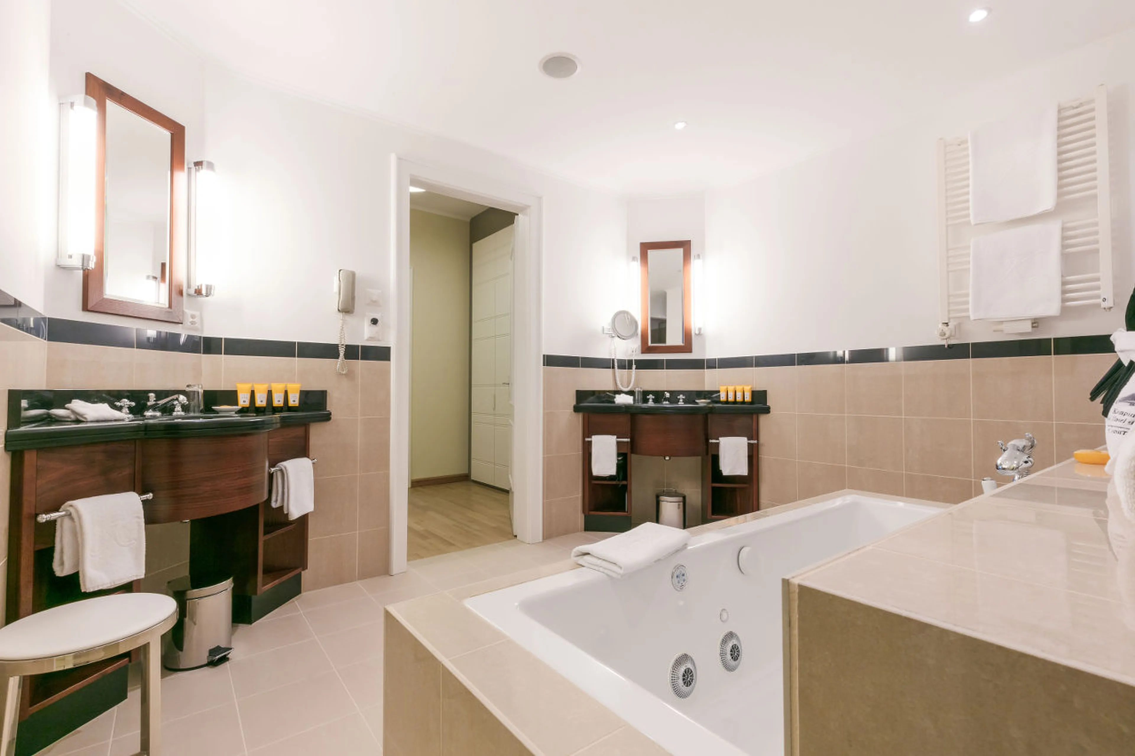 Bathroom one at Corviglia Tower in St Moritz