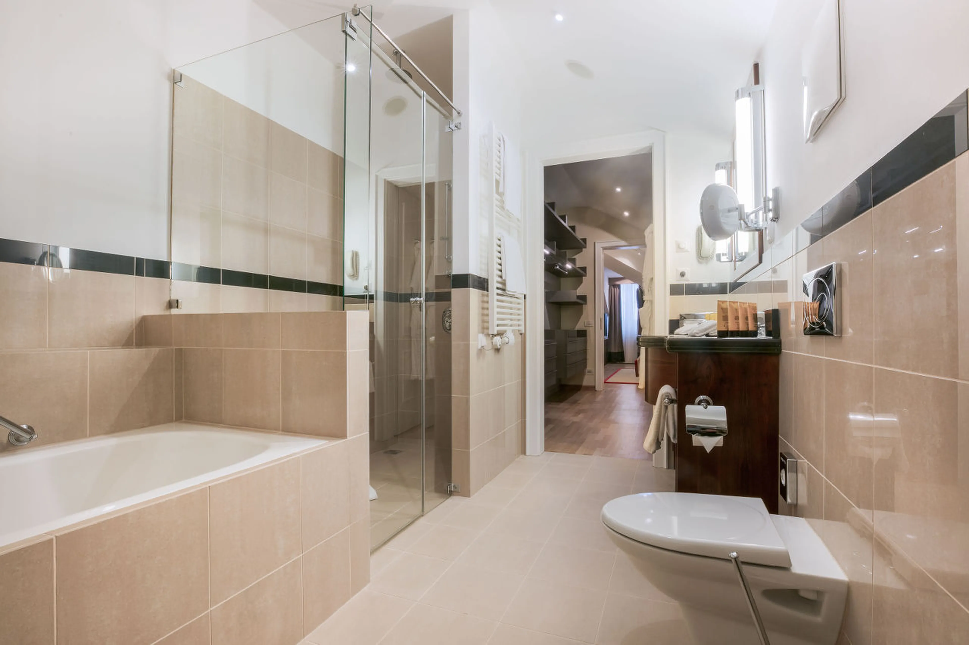 Bathroom three at Corviglia Tower in St Moritz