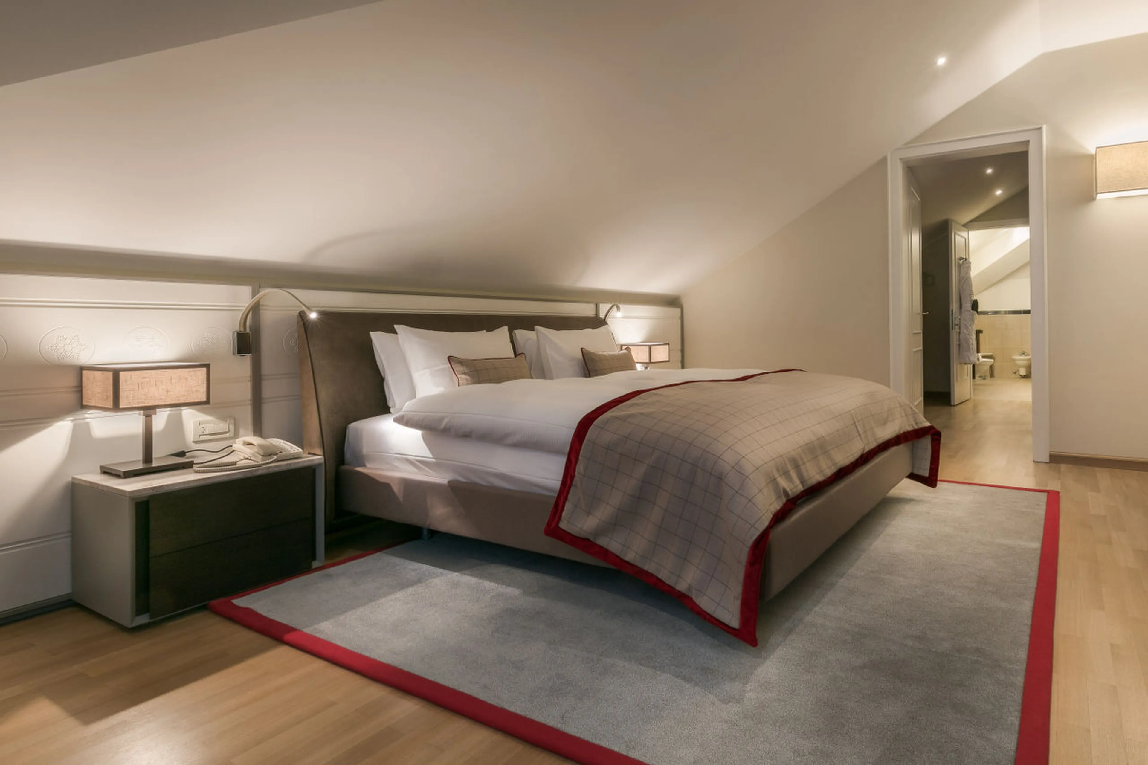 Bedroom three at Corviglia Tower in St Moritz