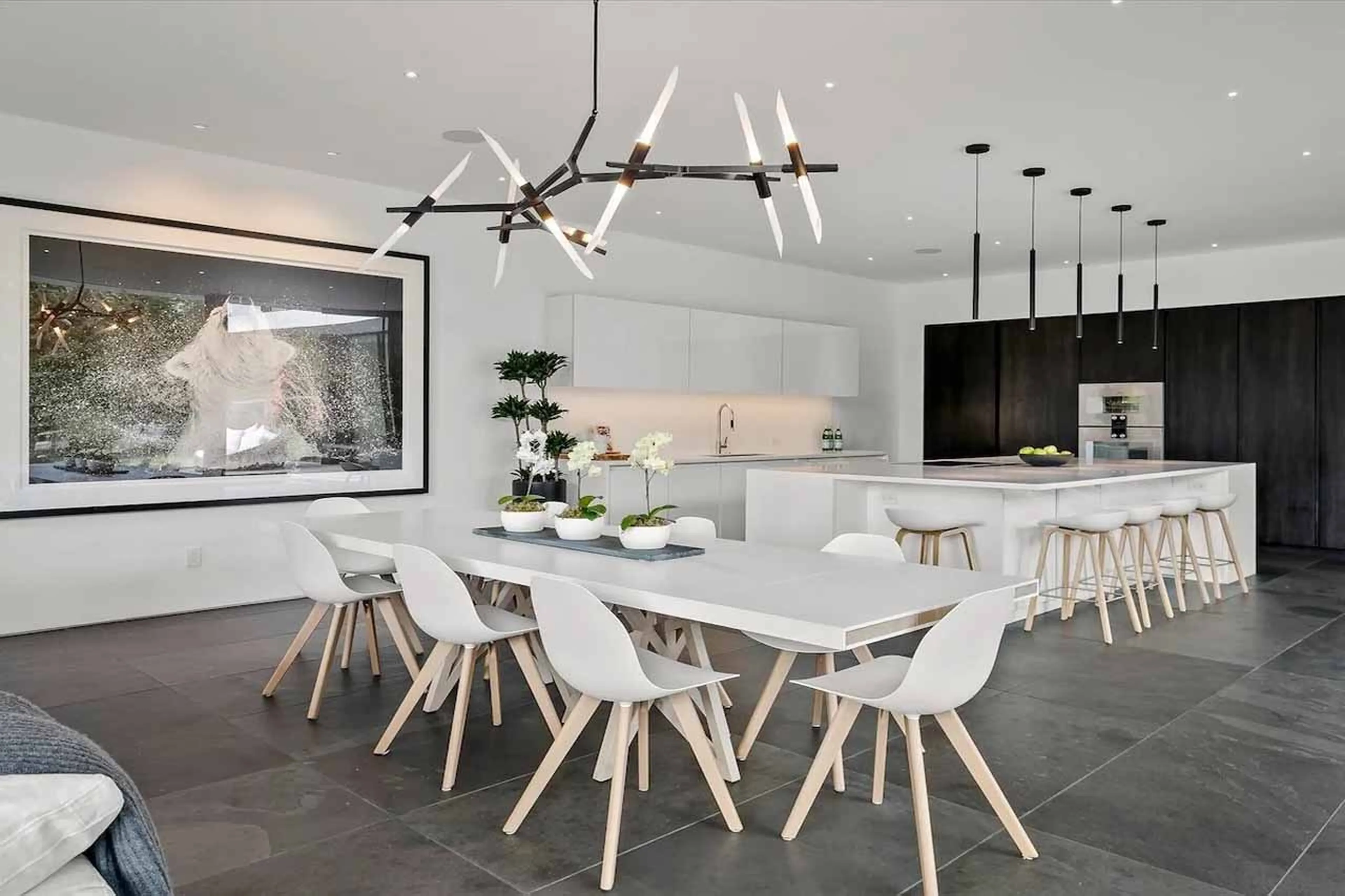 Dining area at Cypress Estate in Whistler