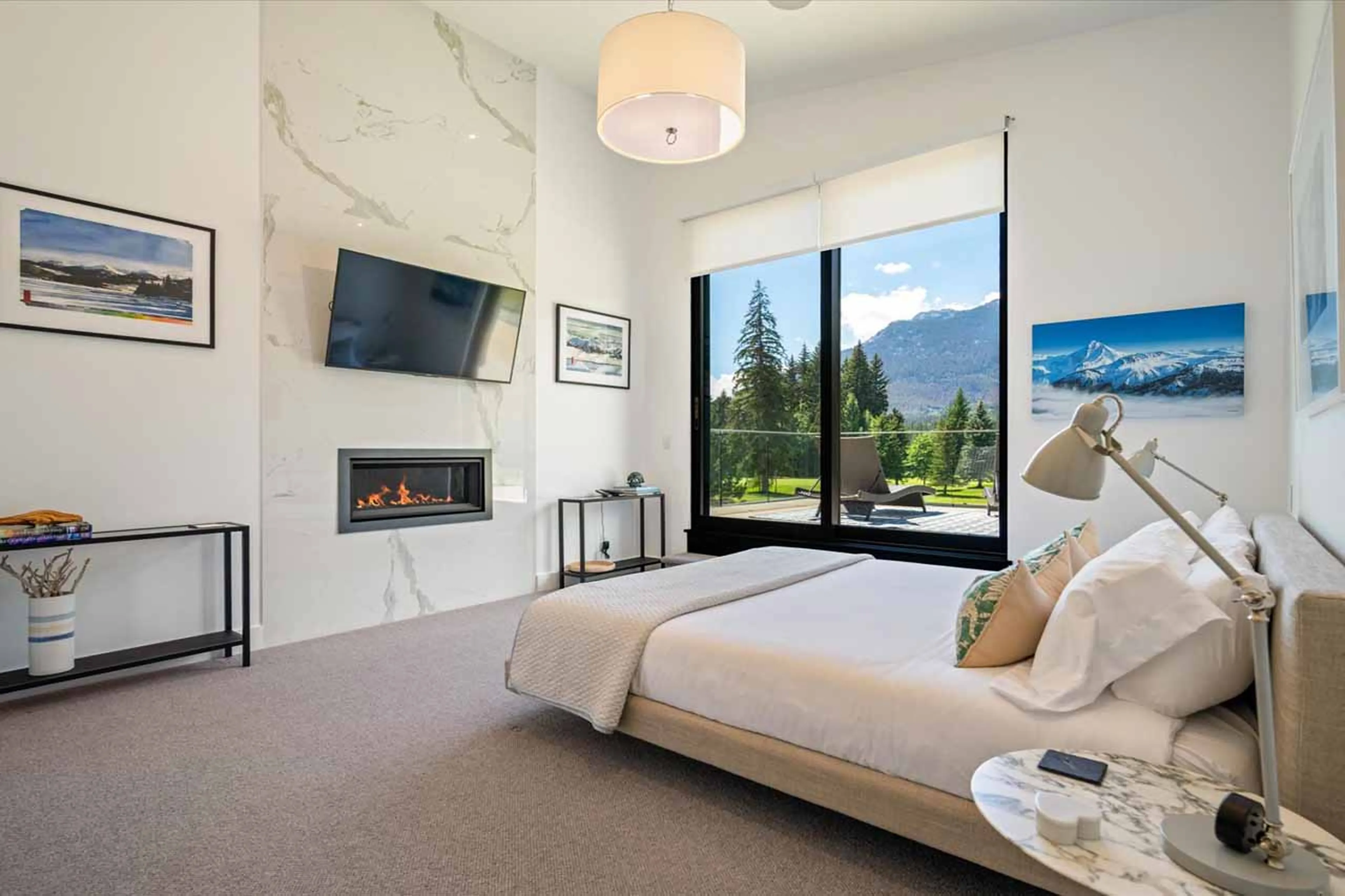 Bedroom 1 TV at Cypress Links in Whistler