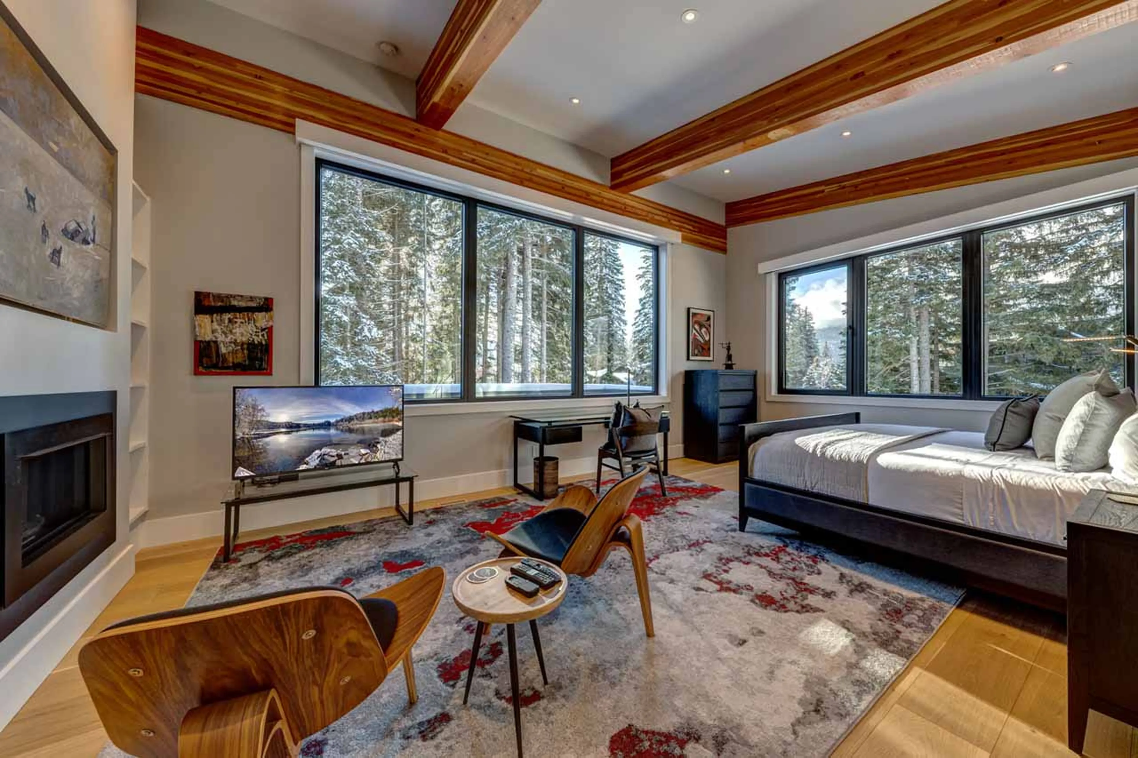 Bedroom 1 TV at Cypress Stoneglade in Whistler