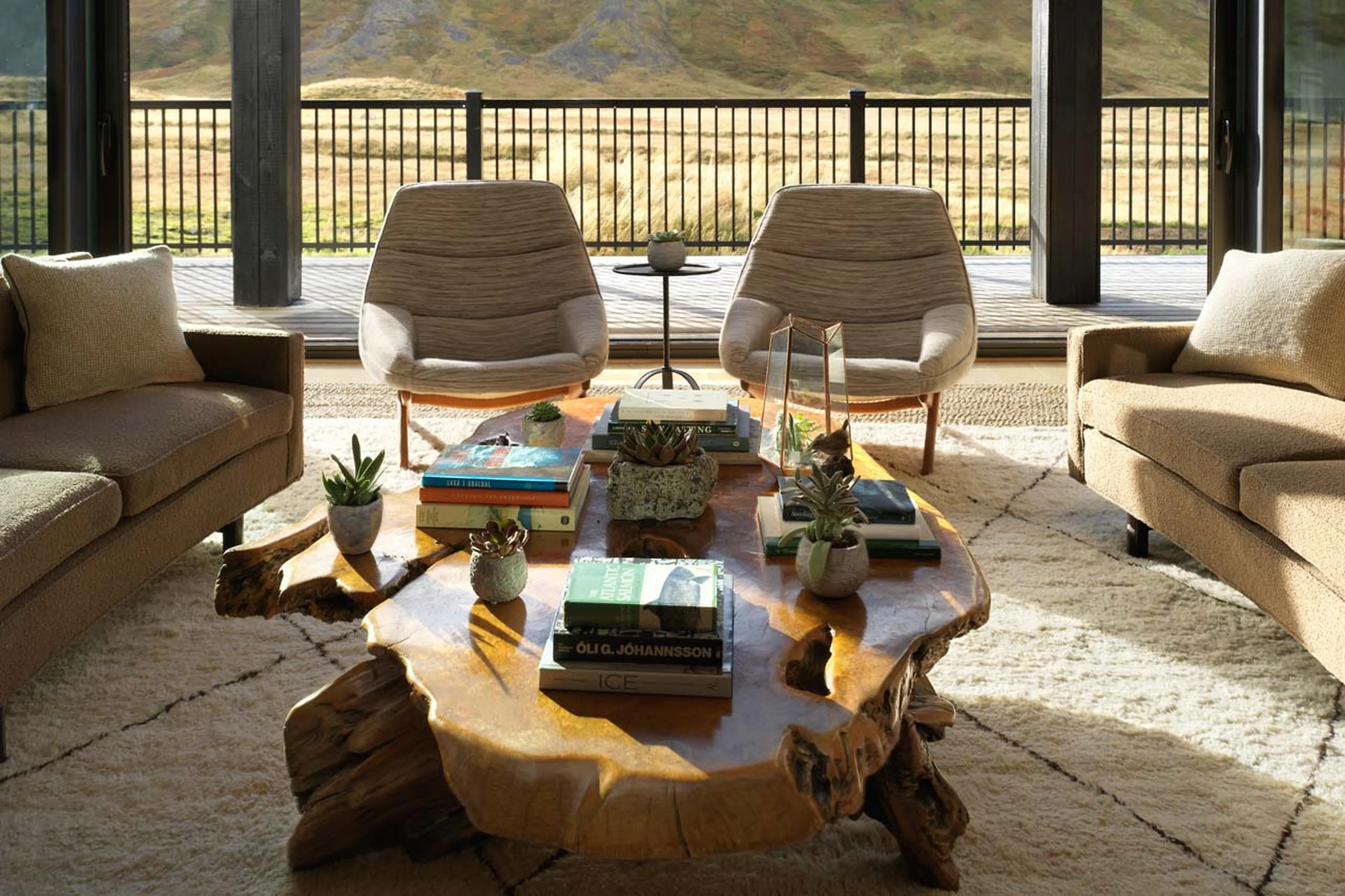 Bar area at Deplar Farm in Iceland