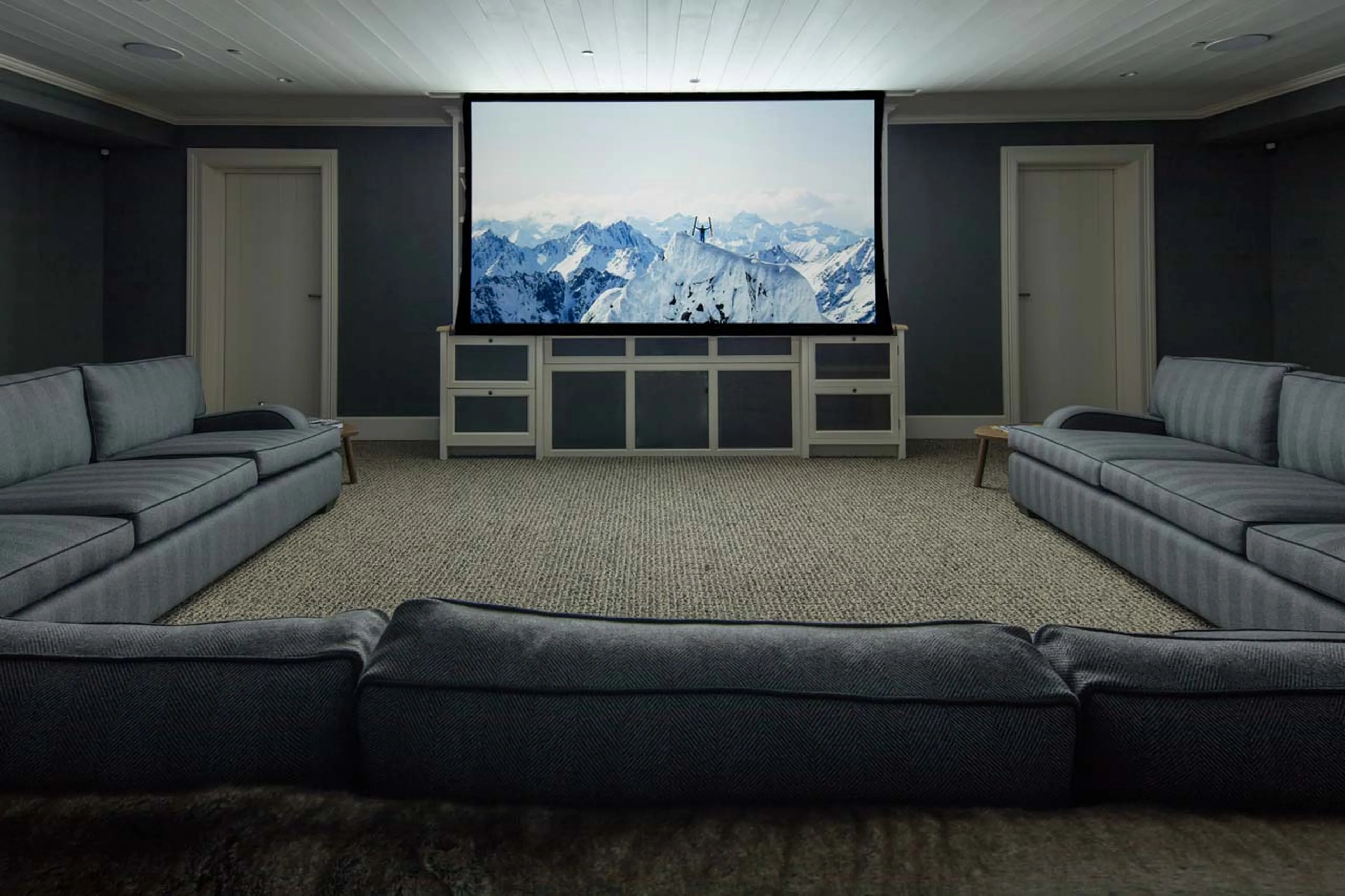 Cinema room at Deplar Farm in Iceland