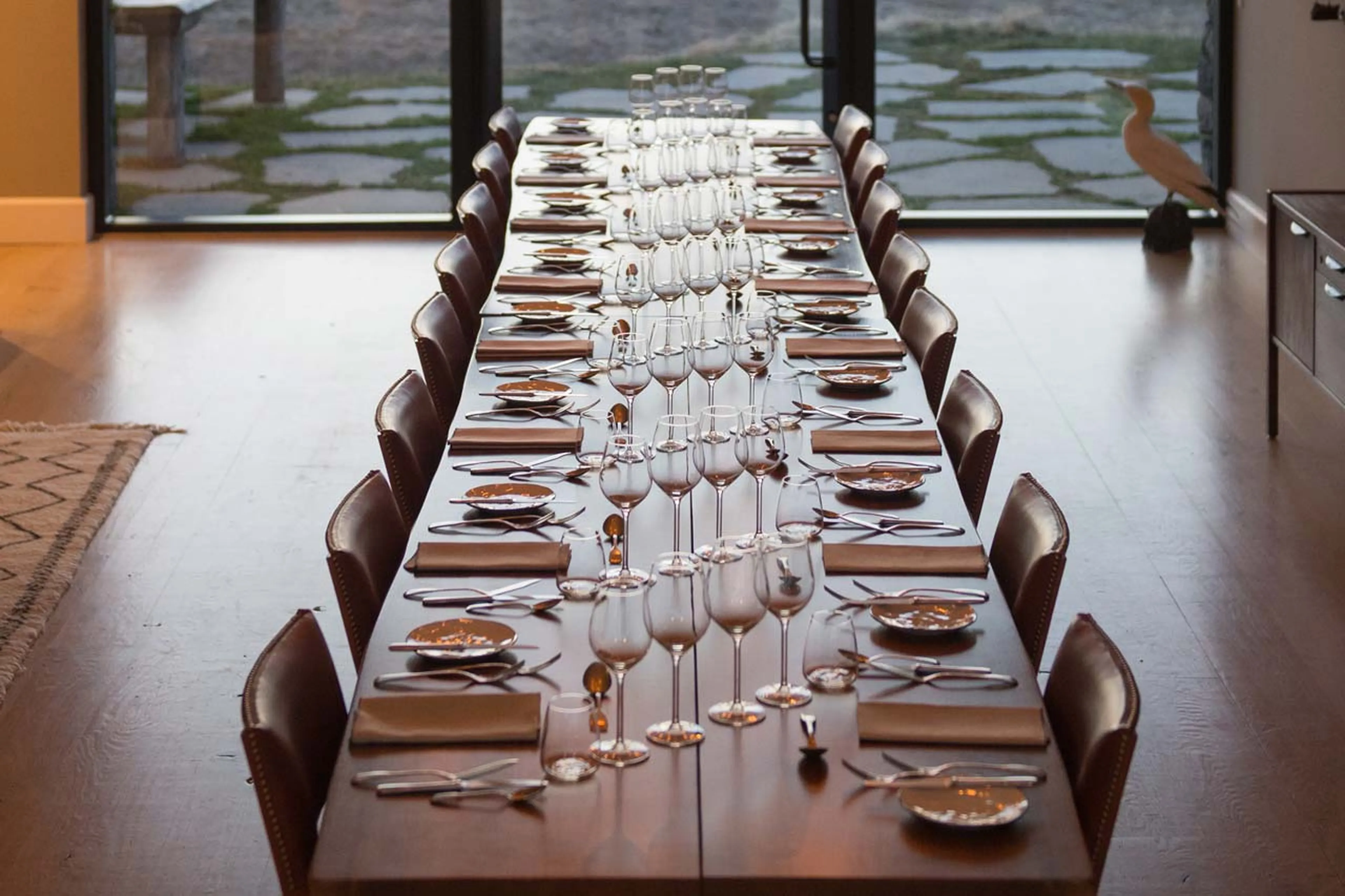 Dining room at Deplar Farm in Iceland