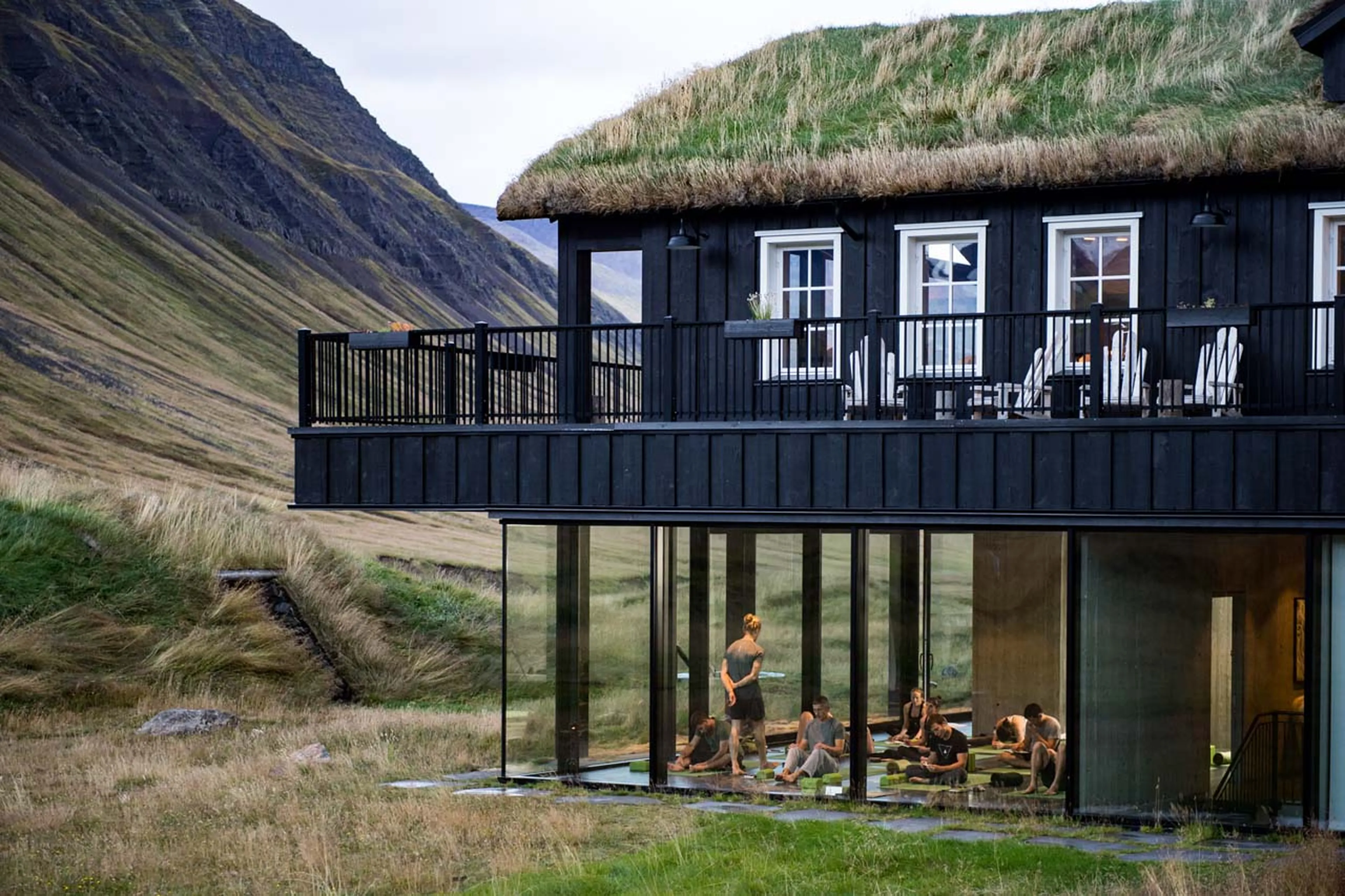 Close up of Deplar Farm in Iceland in summer