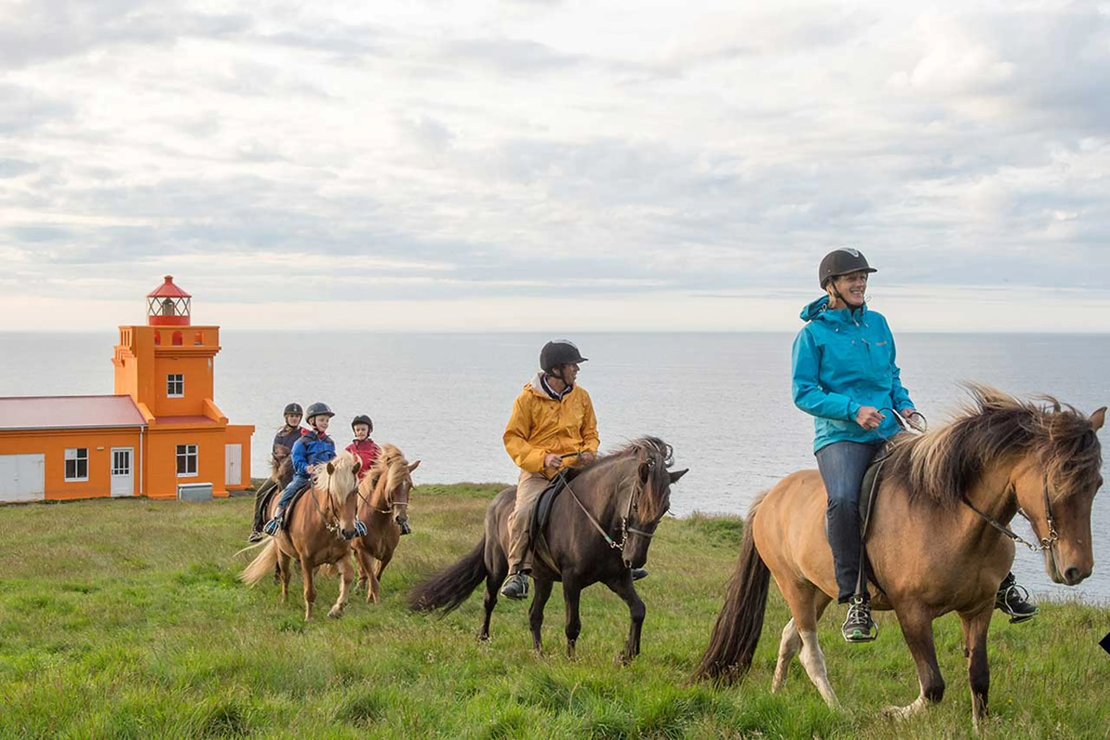 Horse riding at Deplar Farm in Iceland