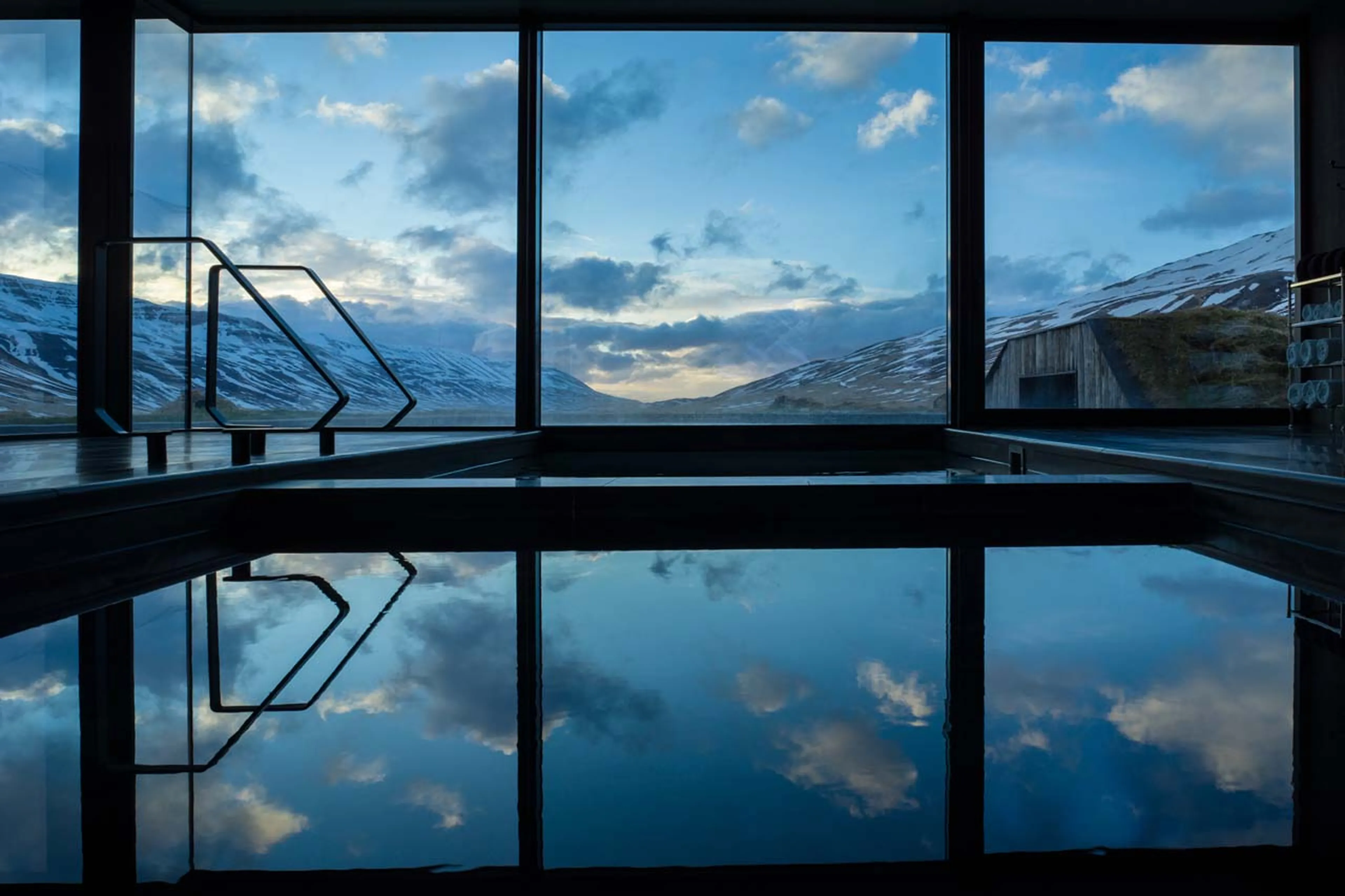 Pool at Deplar Farm in Iceland