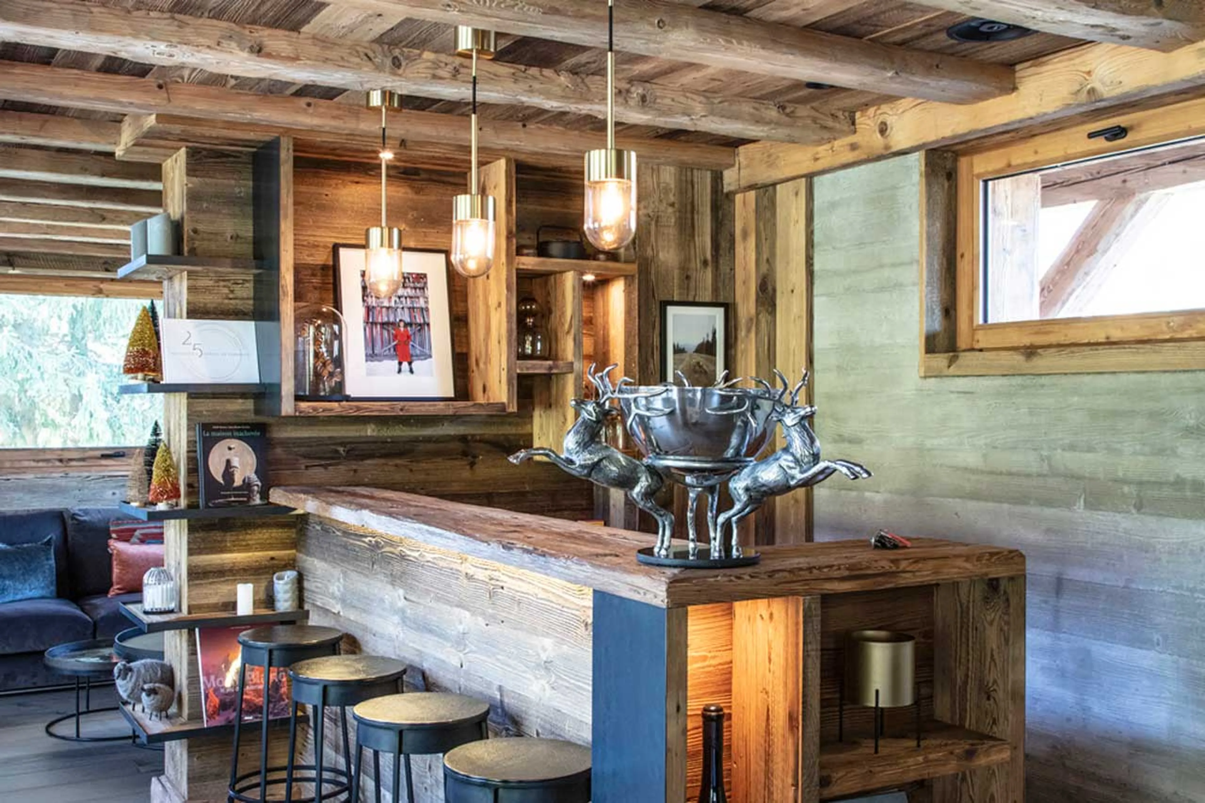 Kitchen at Chalet des Renards in Megeve