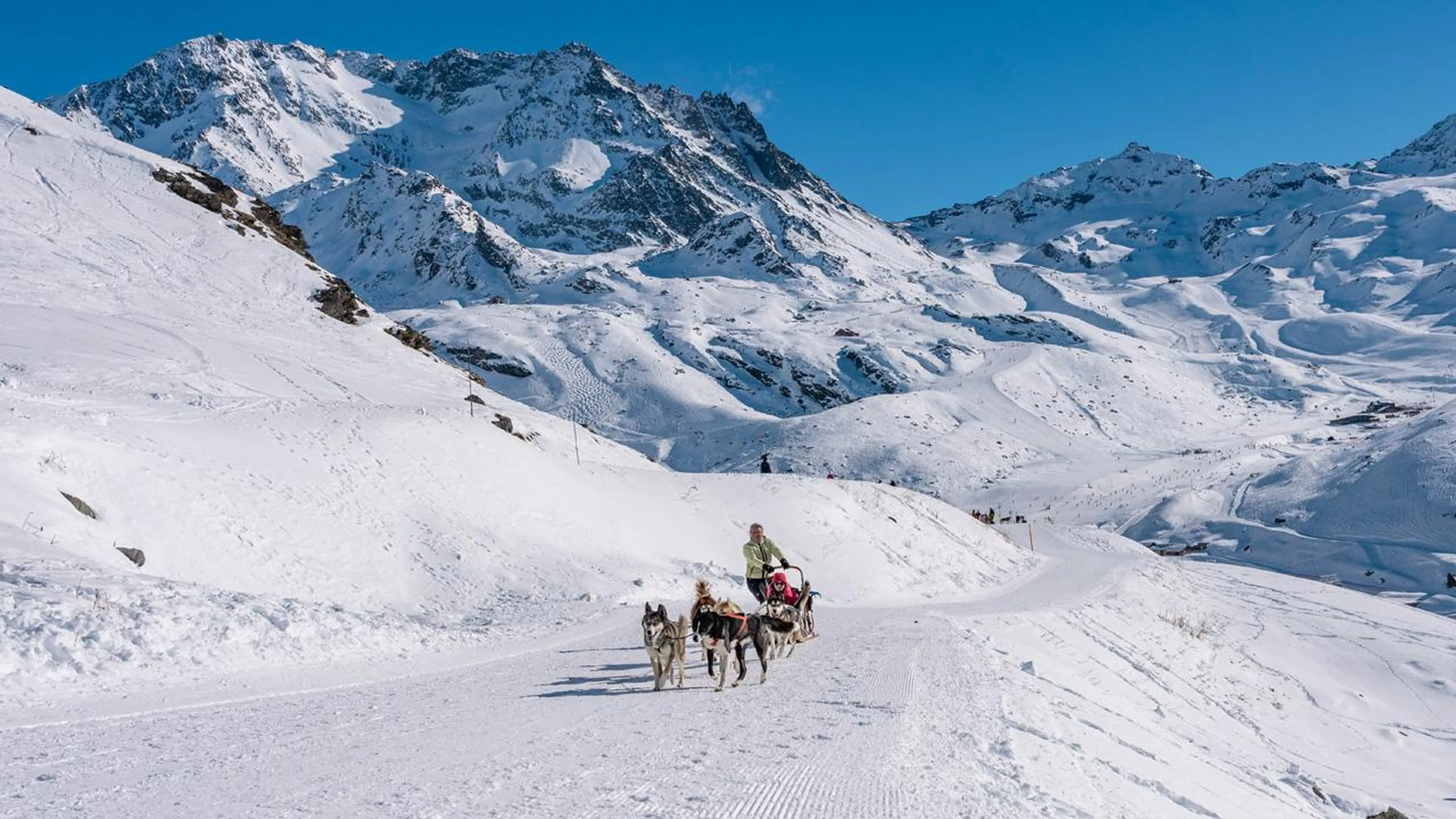 Dog sledding in Val Thorens