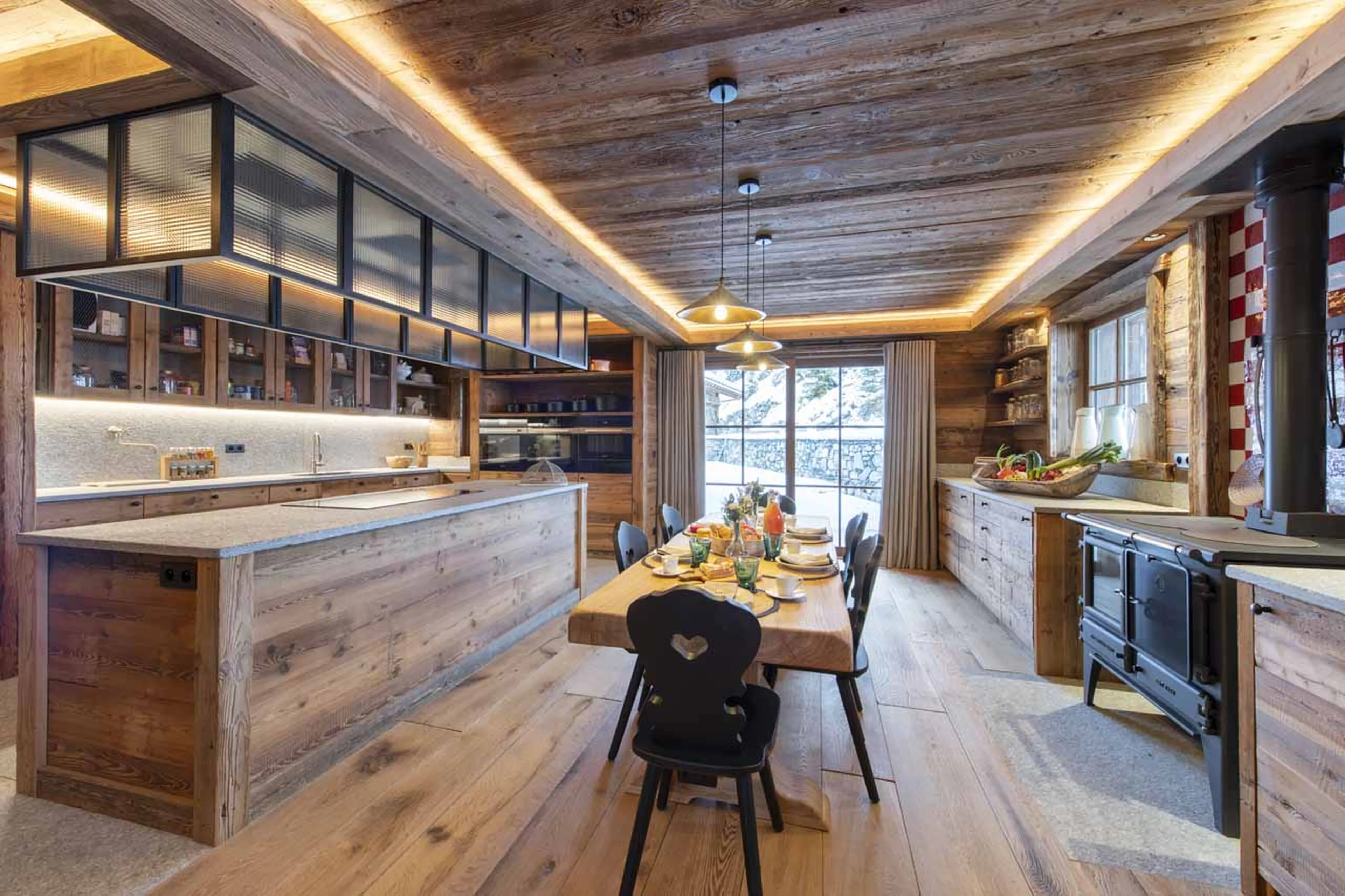 Kitchen at Chalet Domaine de l'Orme in Meribel