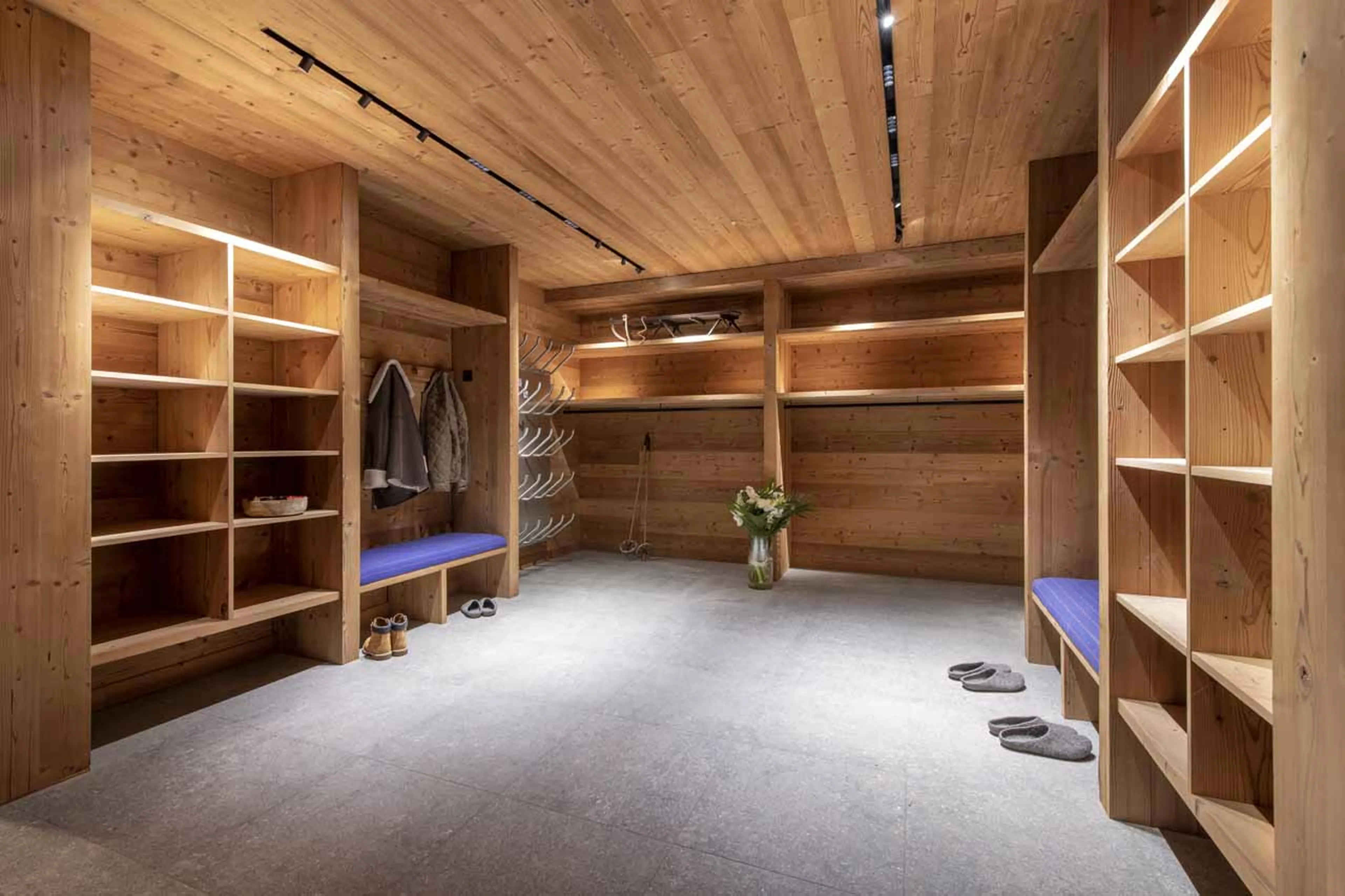 Ski room at Chalet Domaine de l'Orme in Meribel