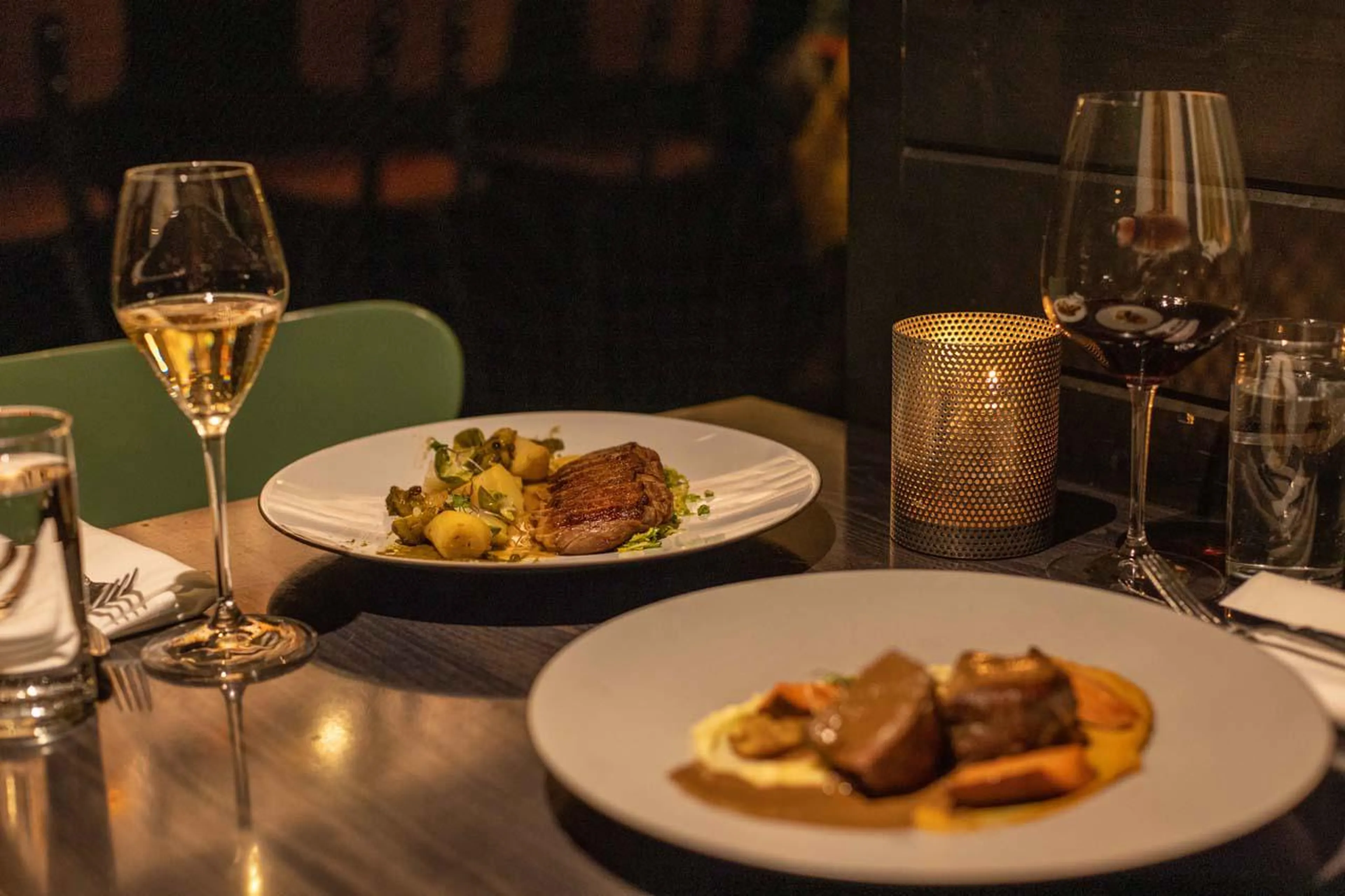 Main course at Eleven Revelstoke Lodge