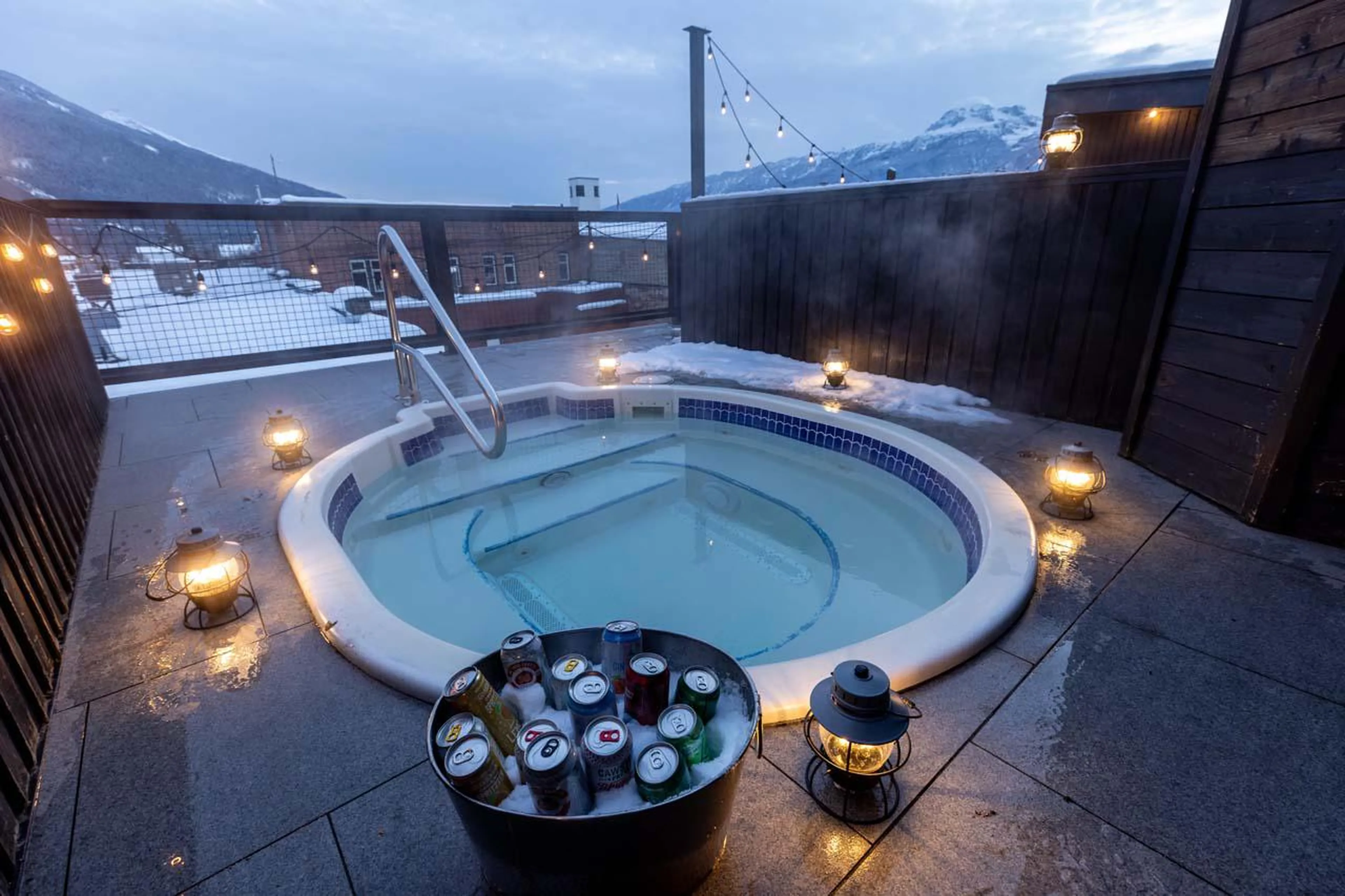 Jacuzzi at Eleven Revelstoke Lodge