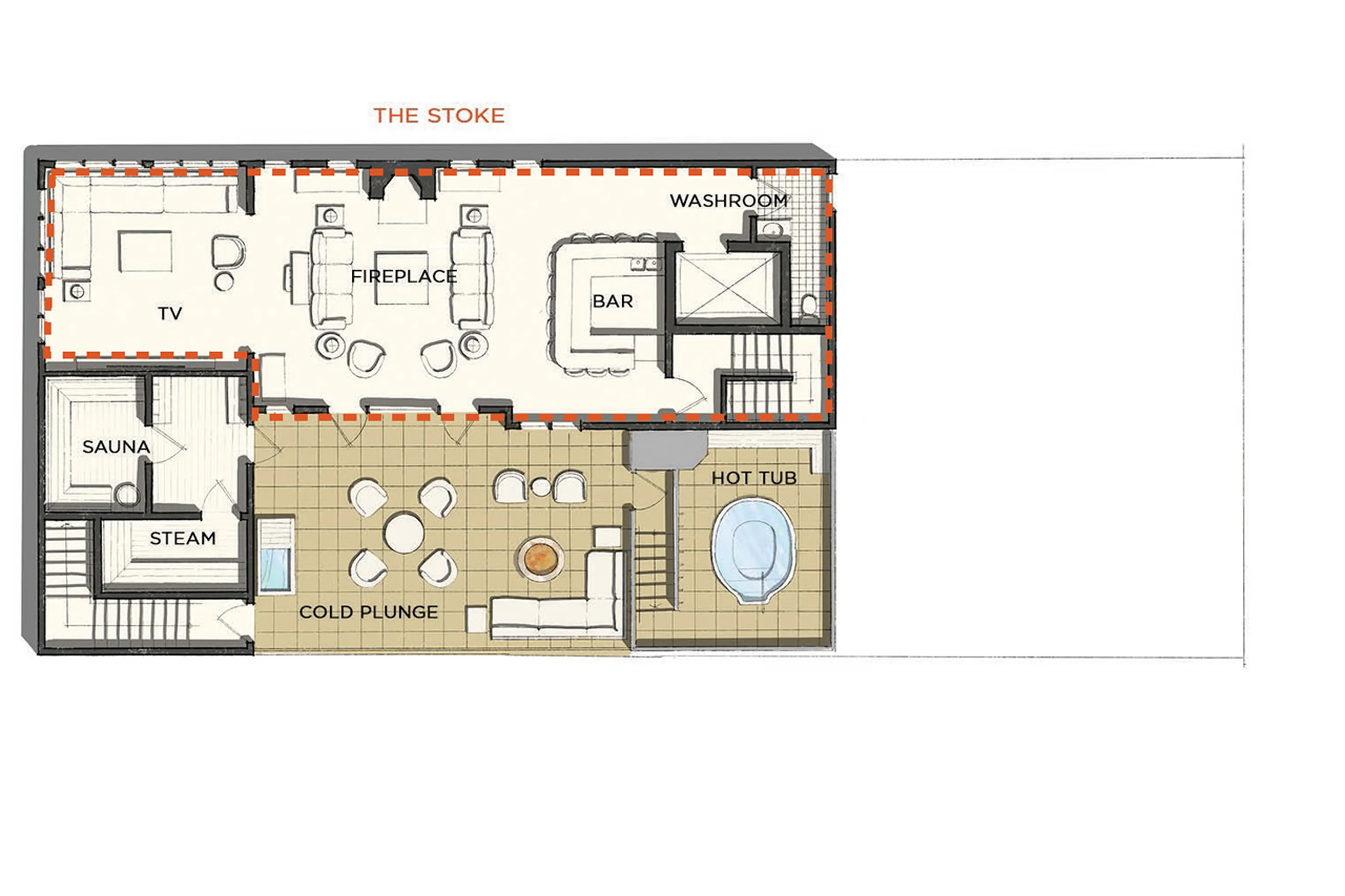Level 3 floor plan of Eleven Revelstoke Lodge
