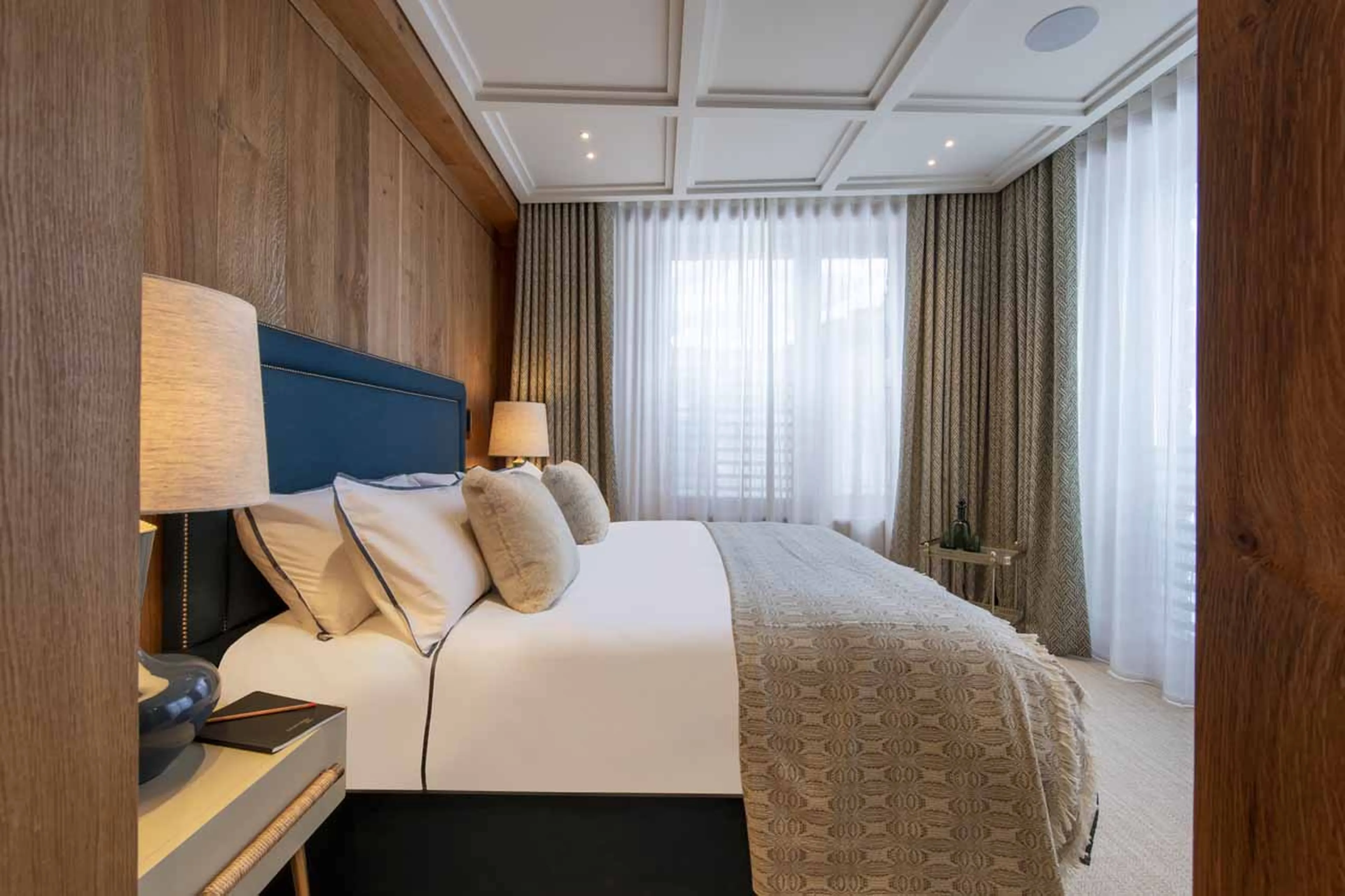 Comfortable bedroom at Chalet Etoile du Nord - East Wing in Val d'Isere