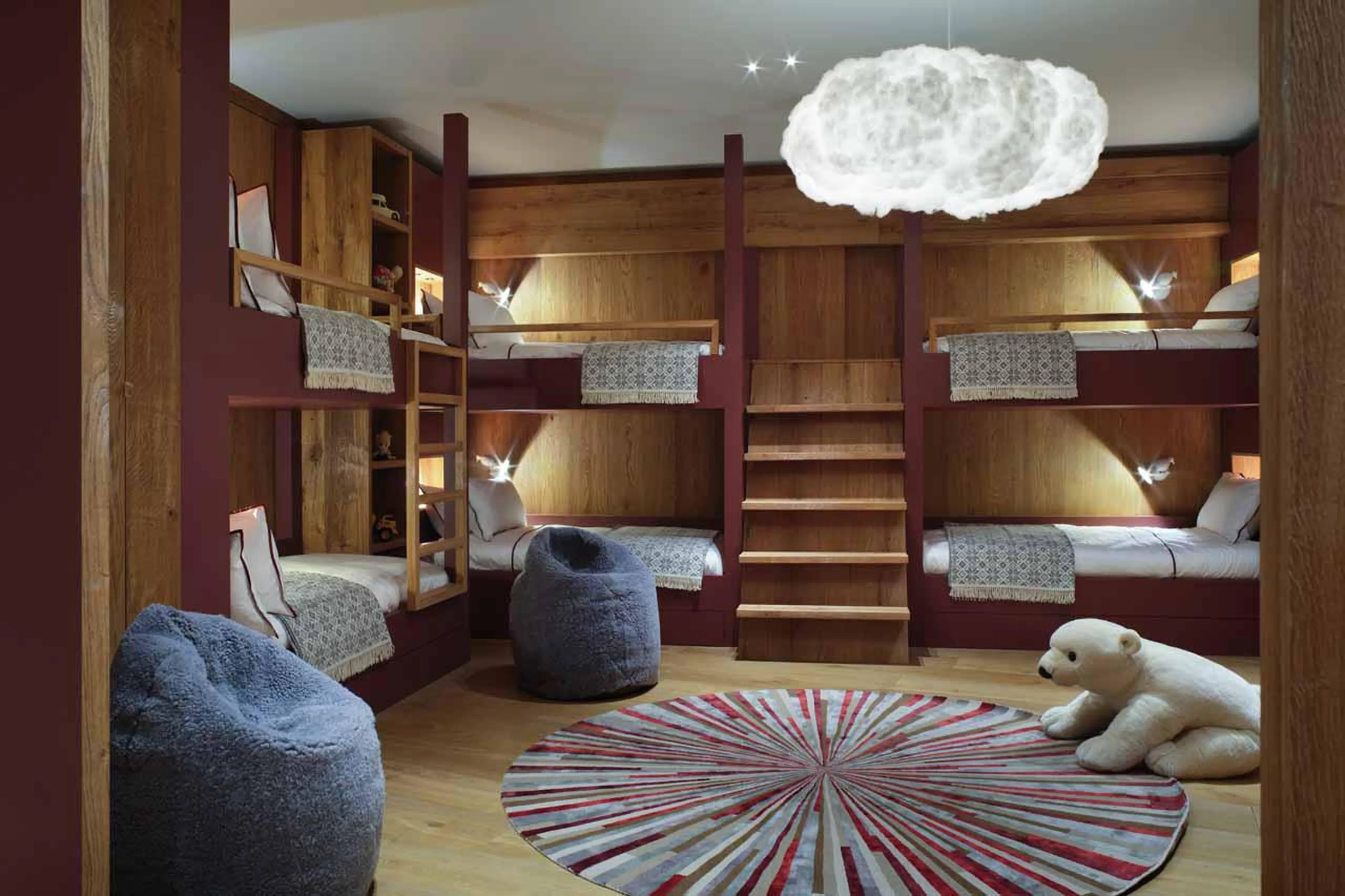 Bedroom six at Etoile du Nord West in Val d'Isere