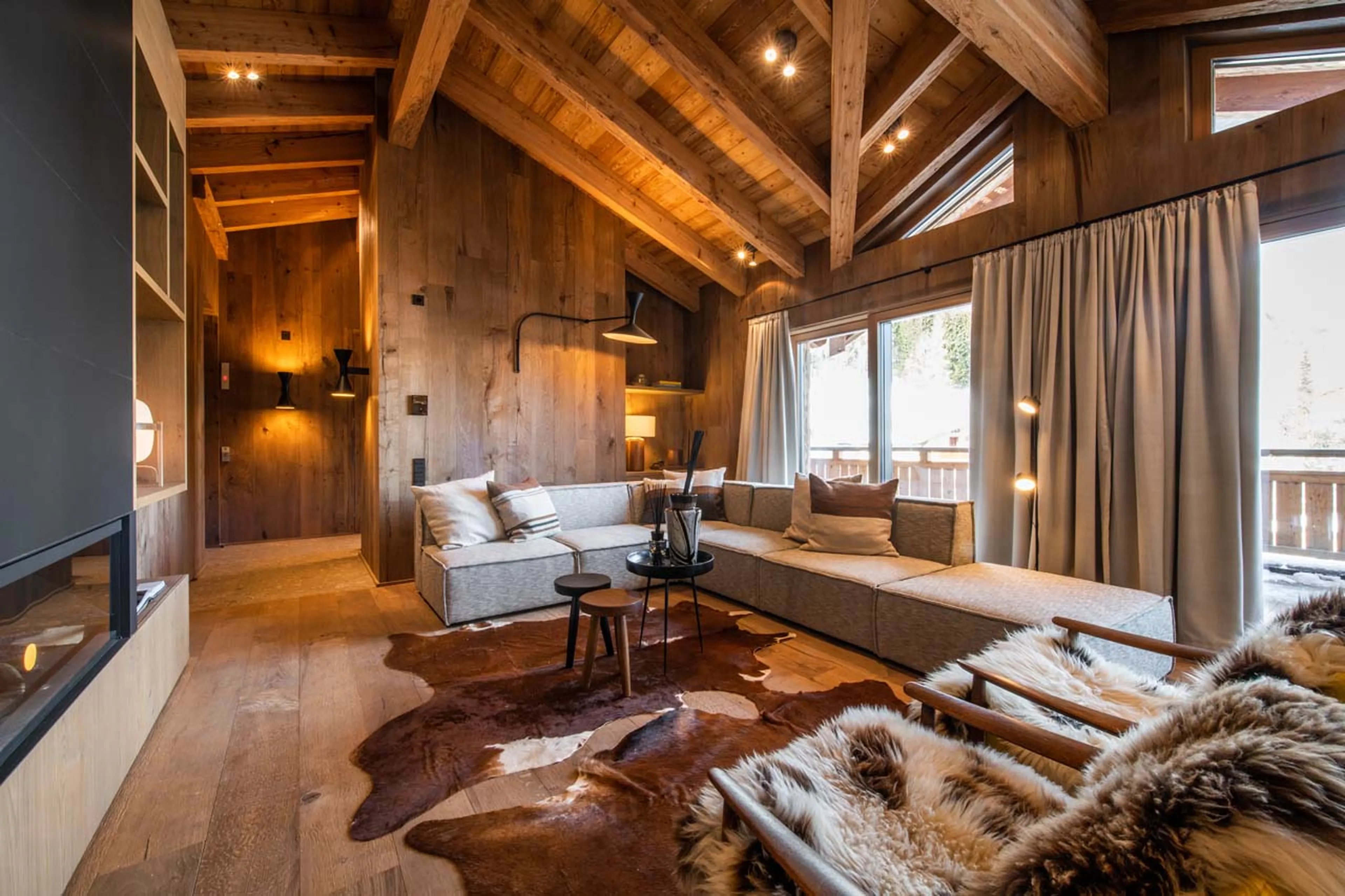 Open plan living area at Fabiola Penthouse in St Anton