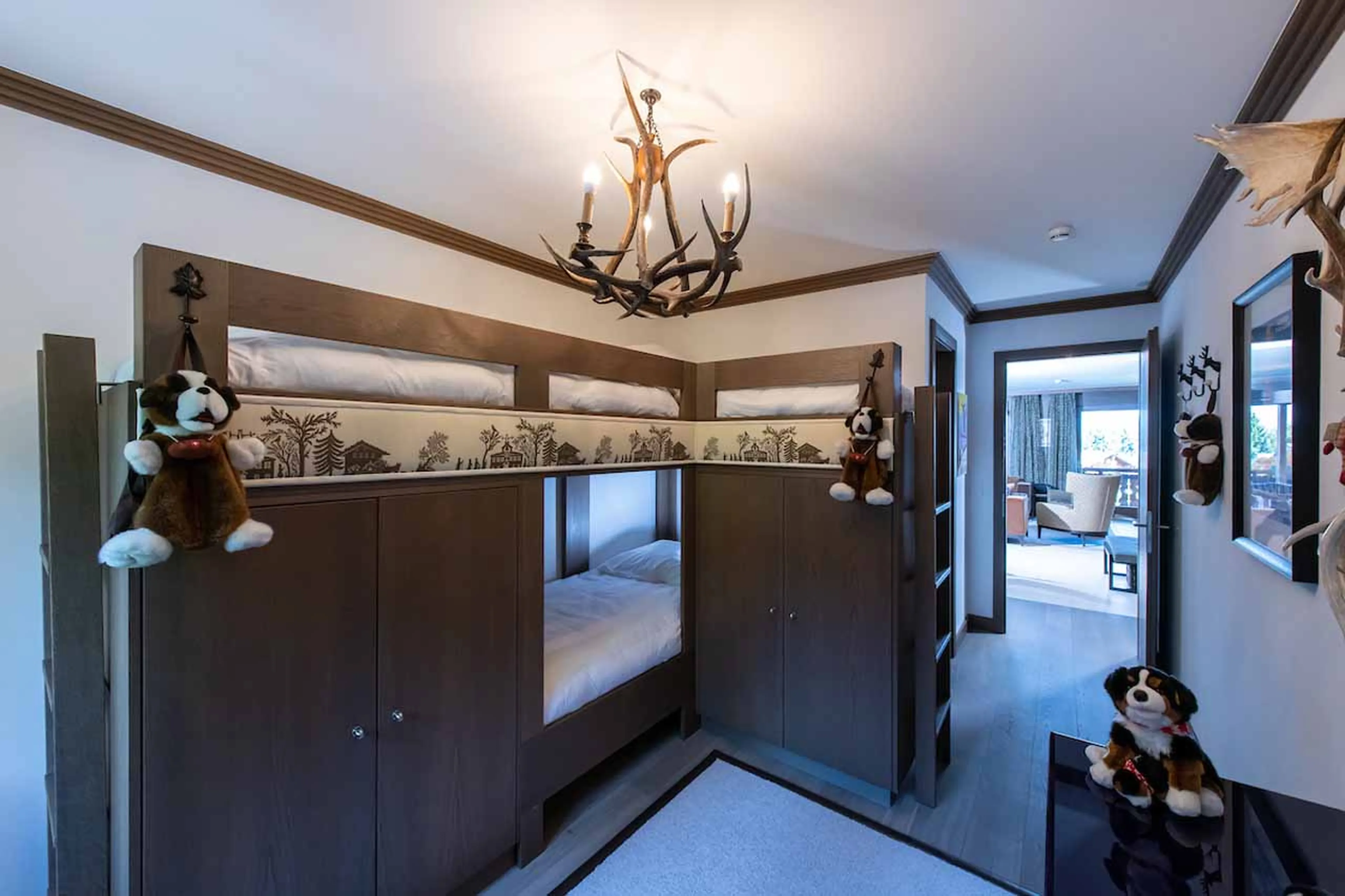 Bunk bedroom at Royalp Family Duplex Residence in Villars-sur-Ollon
