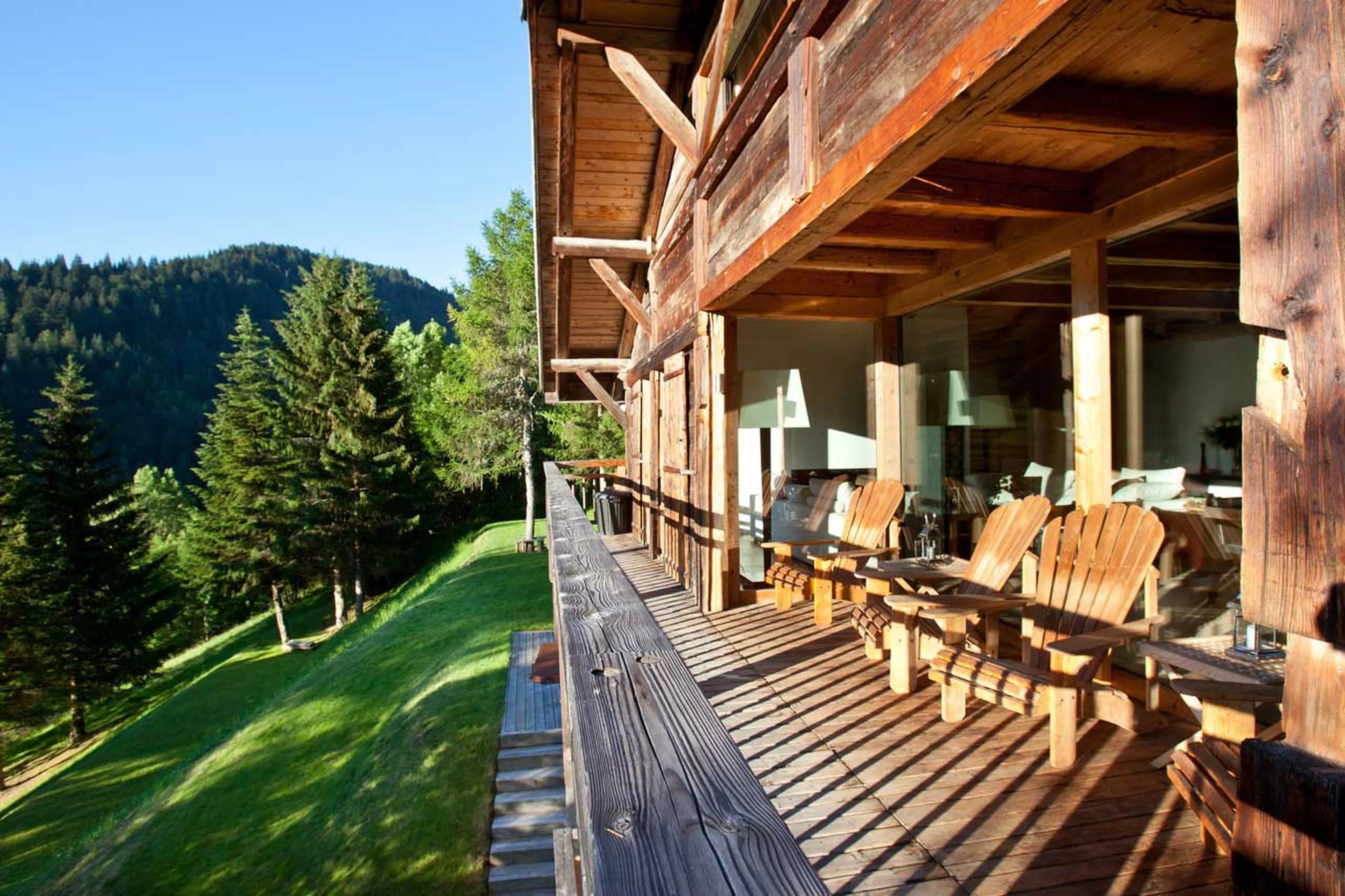 Balcony at Ferme de Moudon in Les Gets