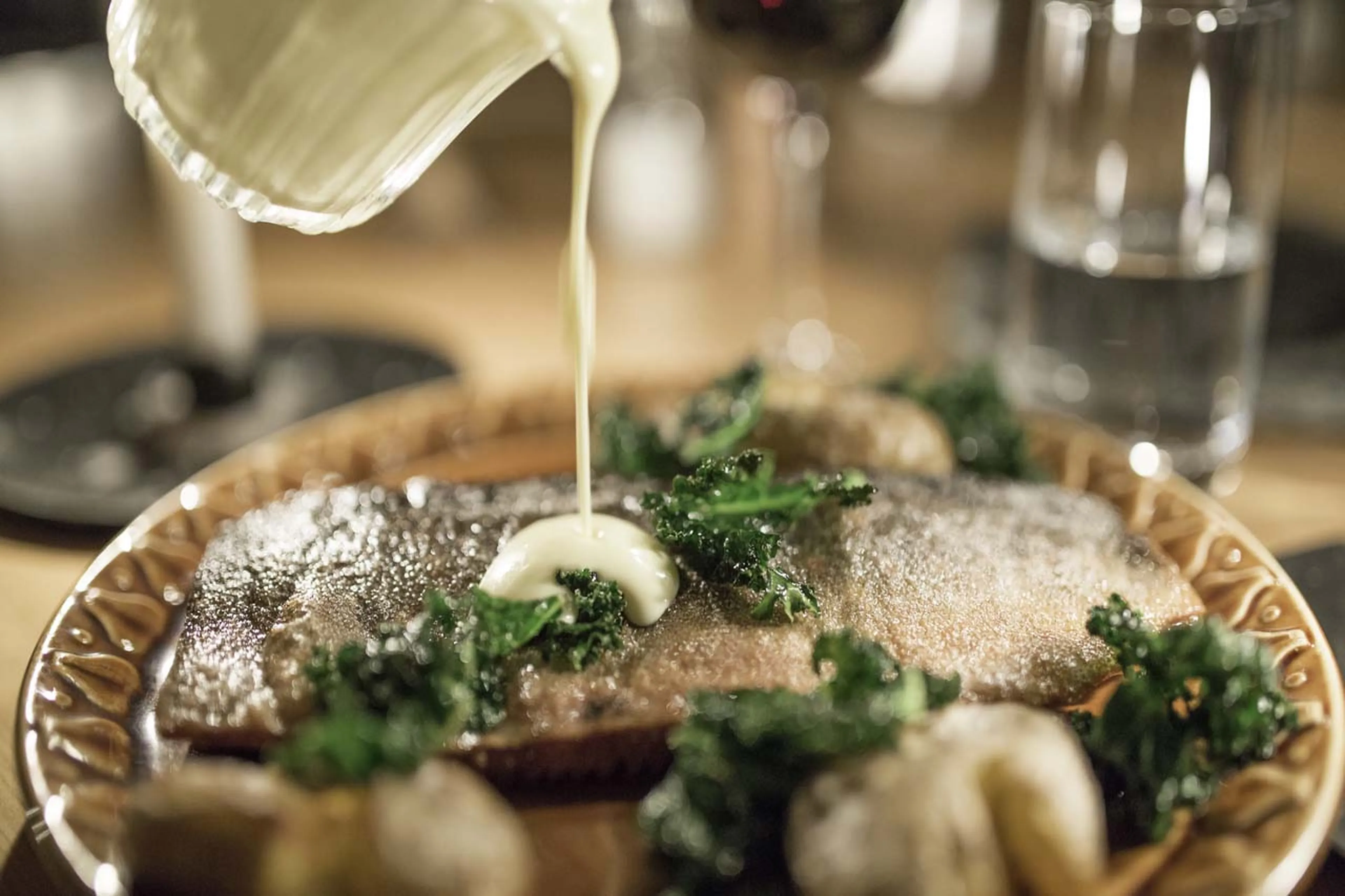 Cuisine at Fjellborg Arctic Lodge in Sweden