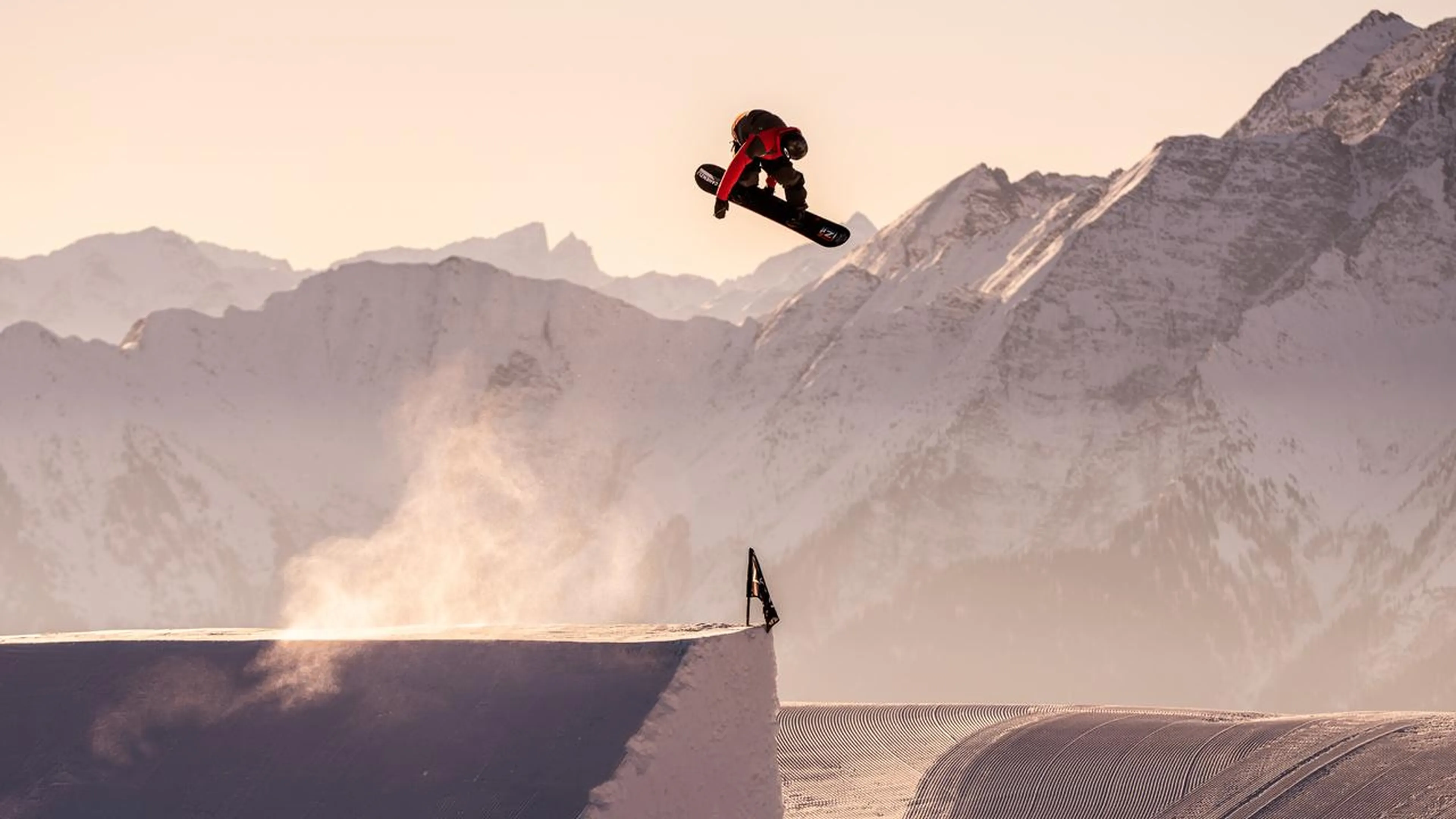 Snowpark in Flims Laax Falera