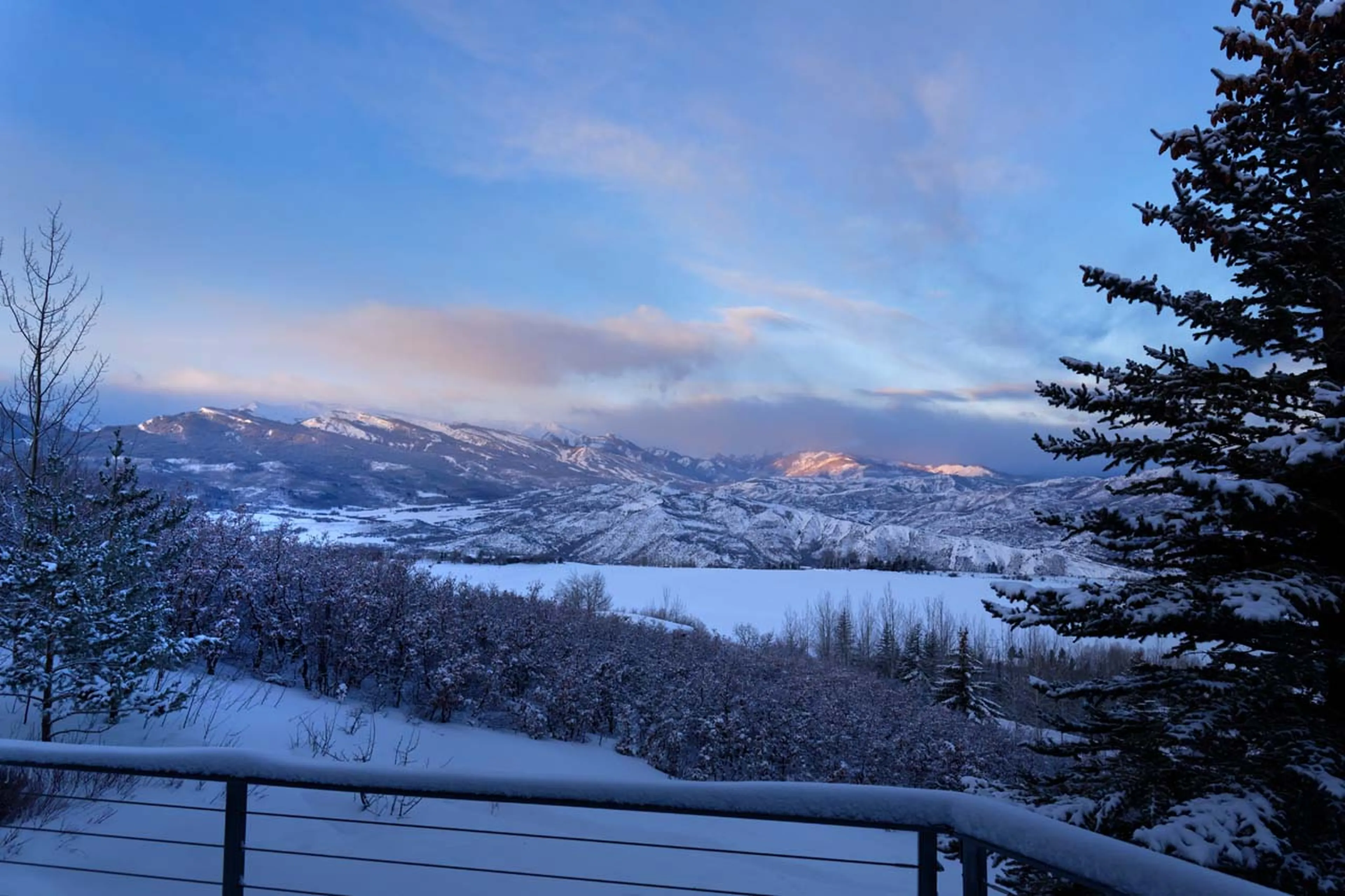 Mountain views from Four Peaks Estate in Aspen