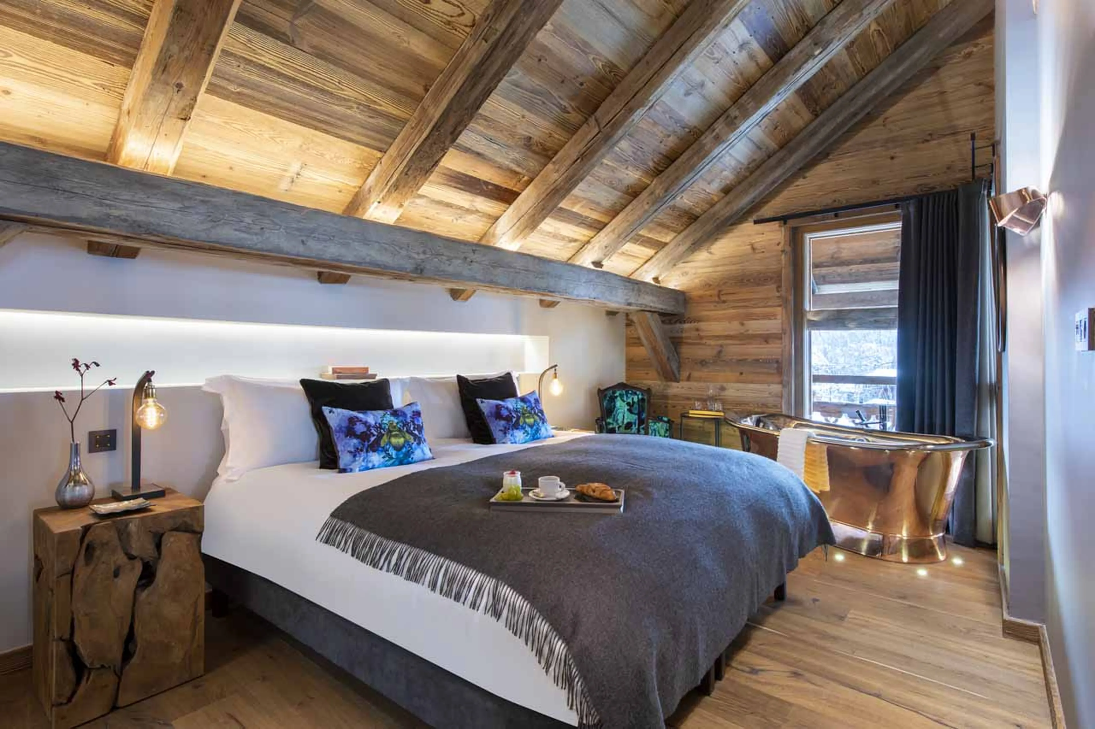 Bedroom one at Grande Maison in Morzine