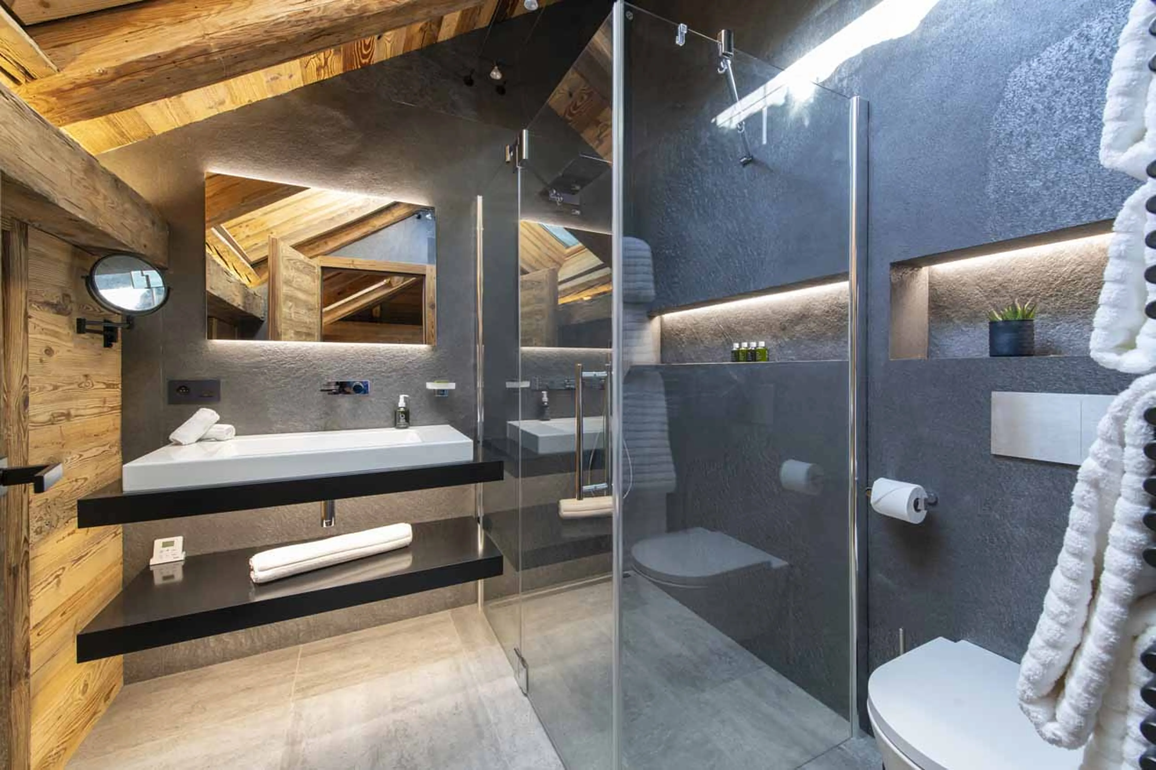 Bathroom two at Grande Maison in Morzine