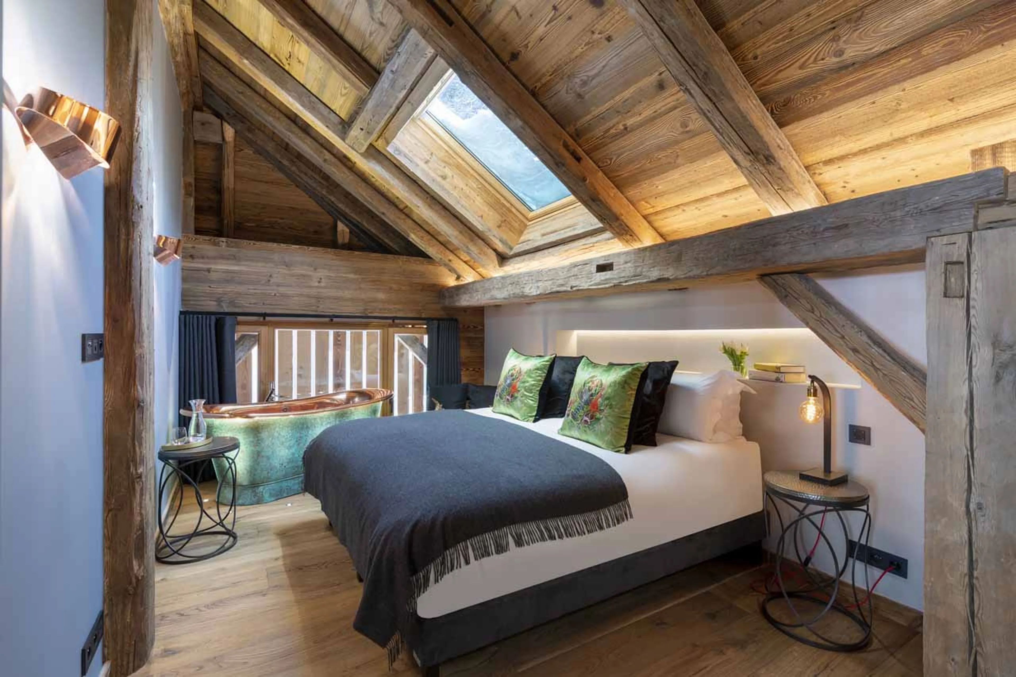 Bedroom two at Grande Maison in Morzine