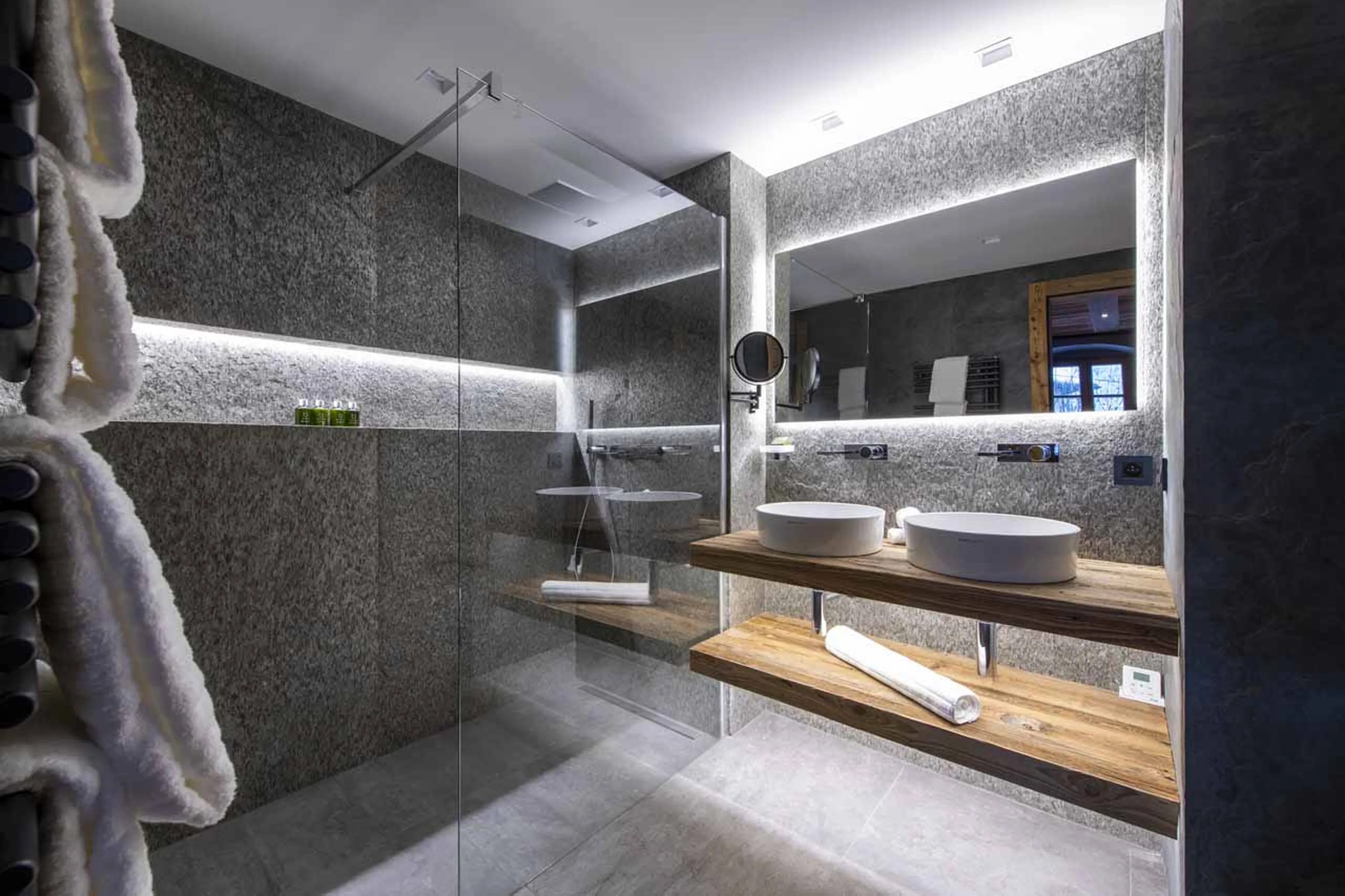 Bathroom four at Grande Maison in Morzine