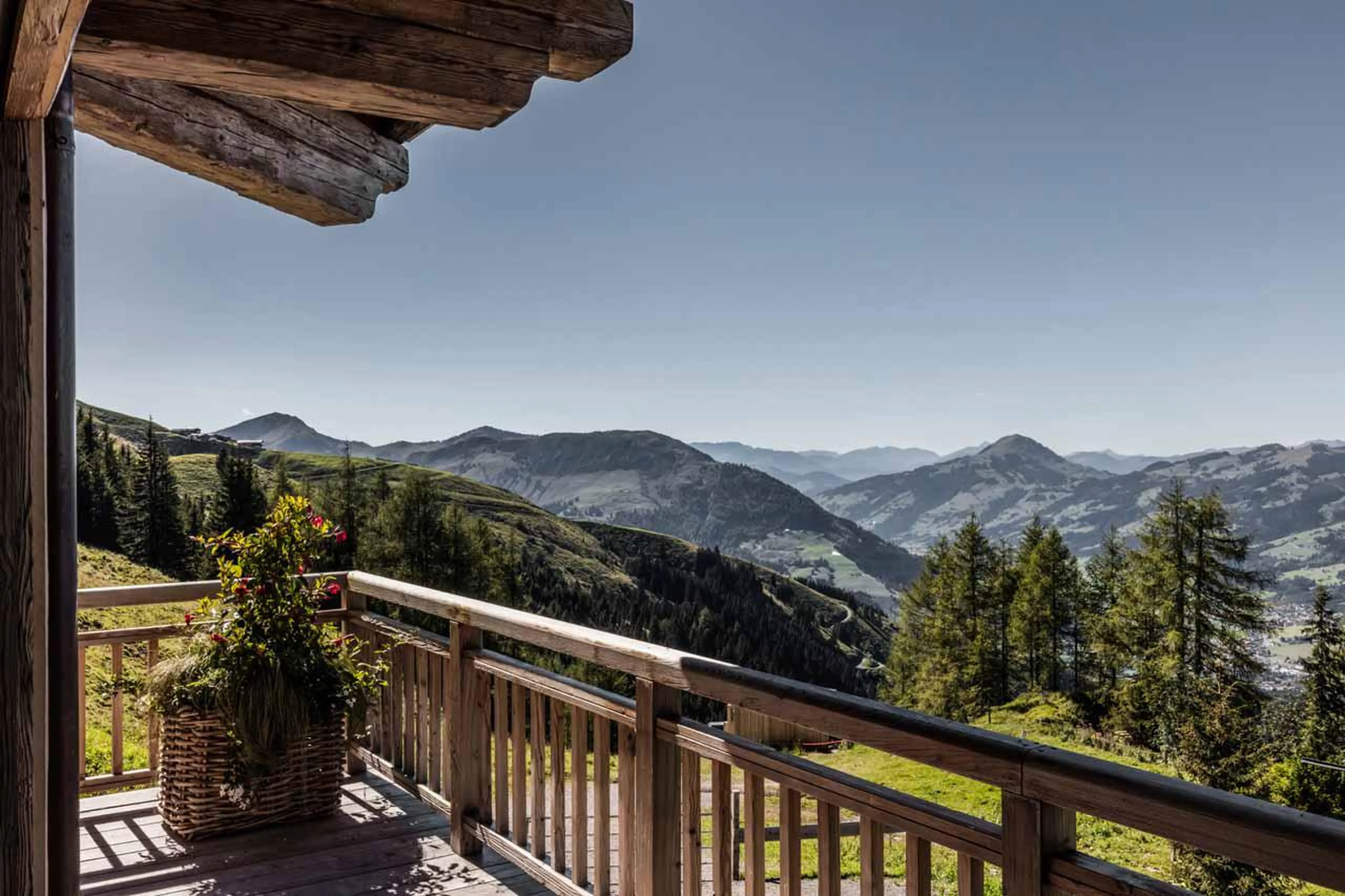 Balcony at Hahnenkamm Lodge in Kitzbuhel