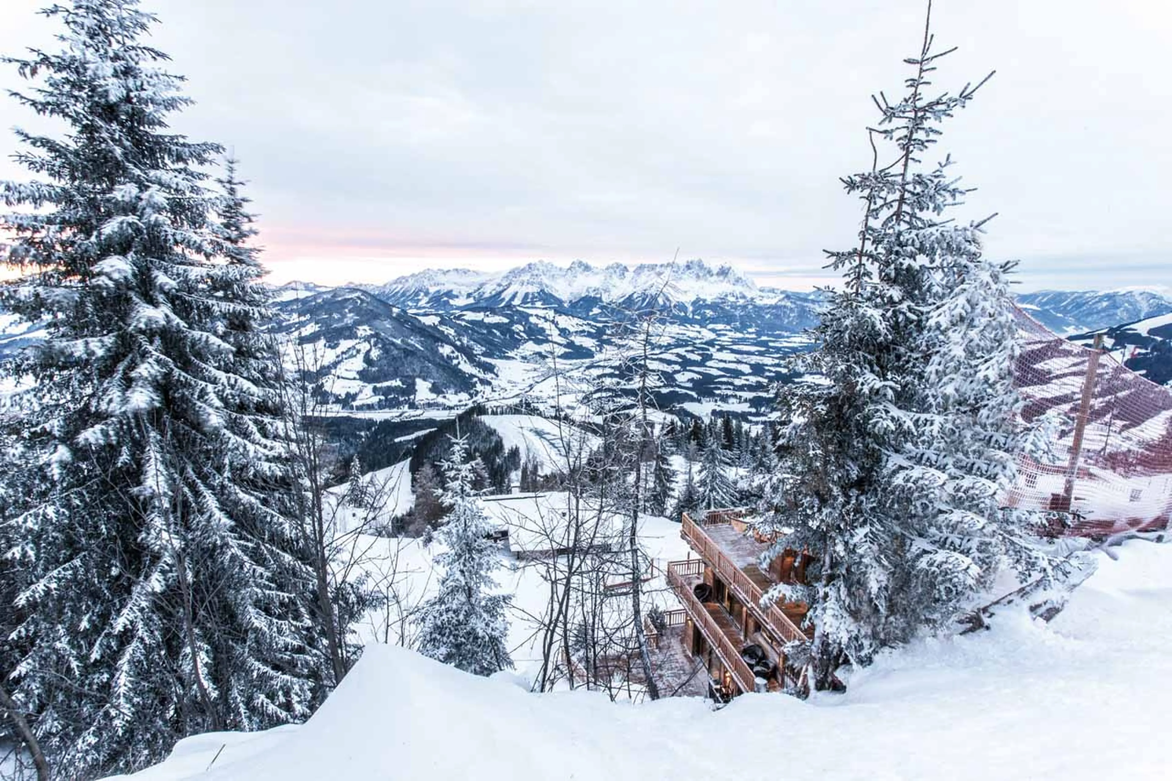 Incredible views from Hahnenkamm Lodge in Kitzbuhel