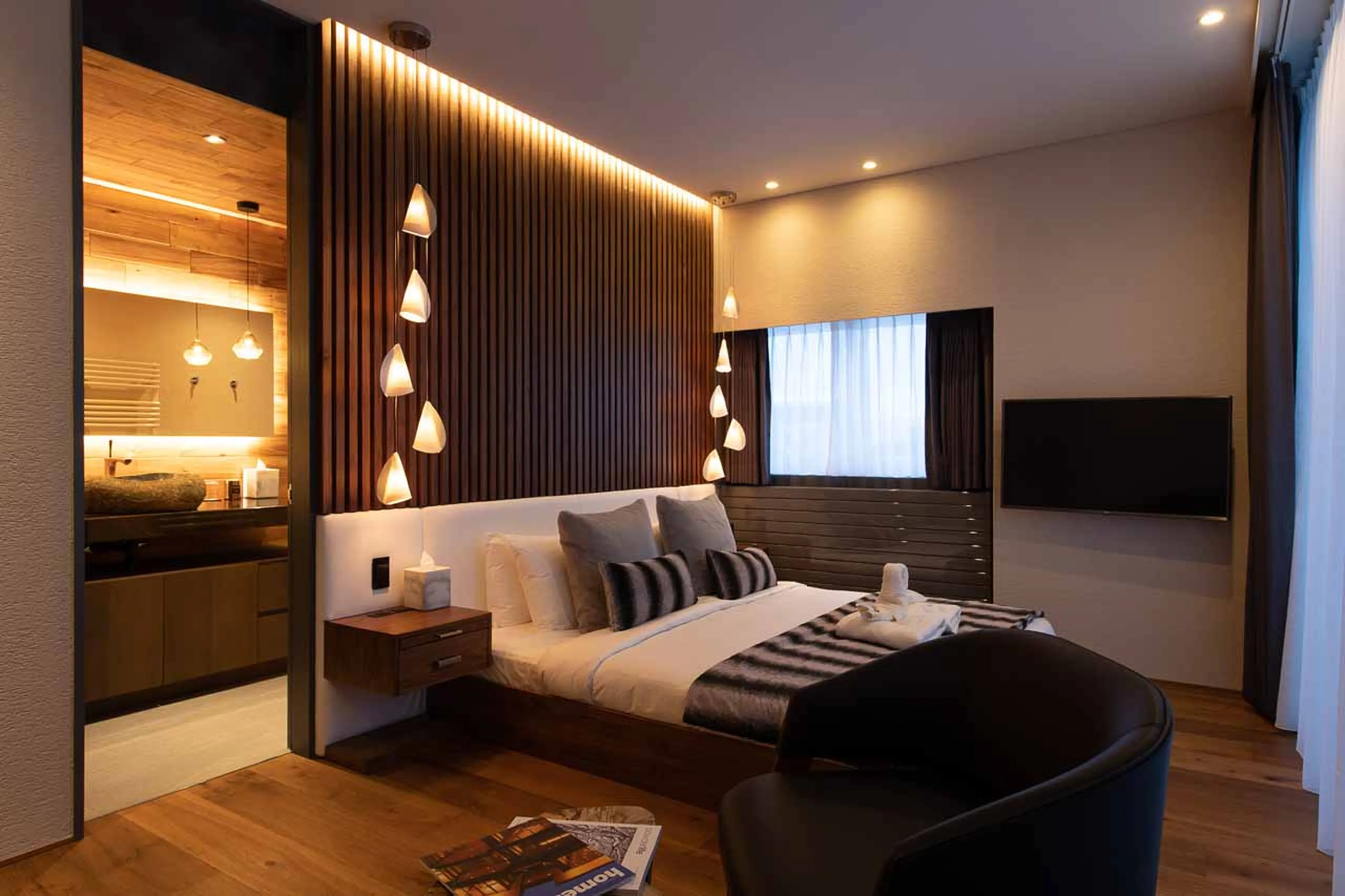 Bedroom at HakuVillas in Niseko