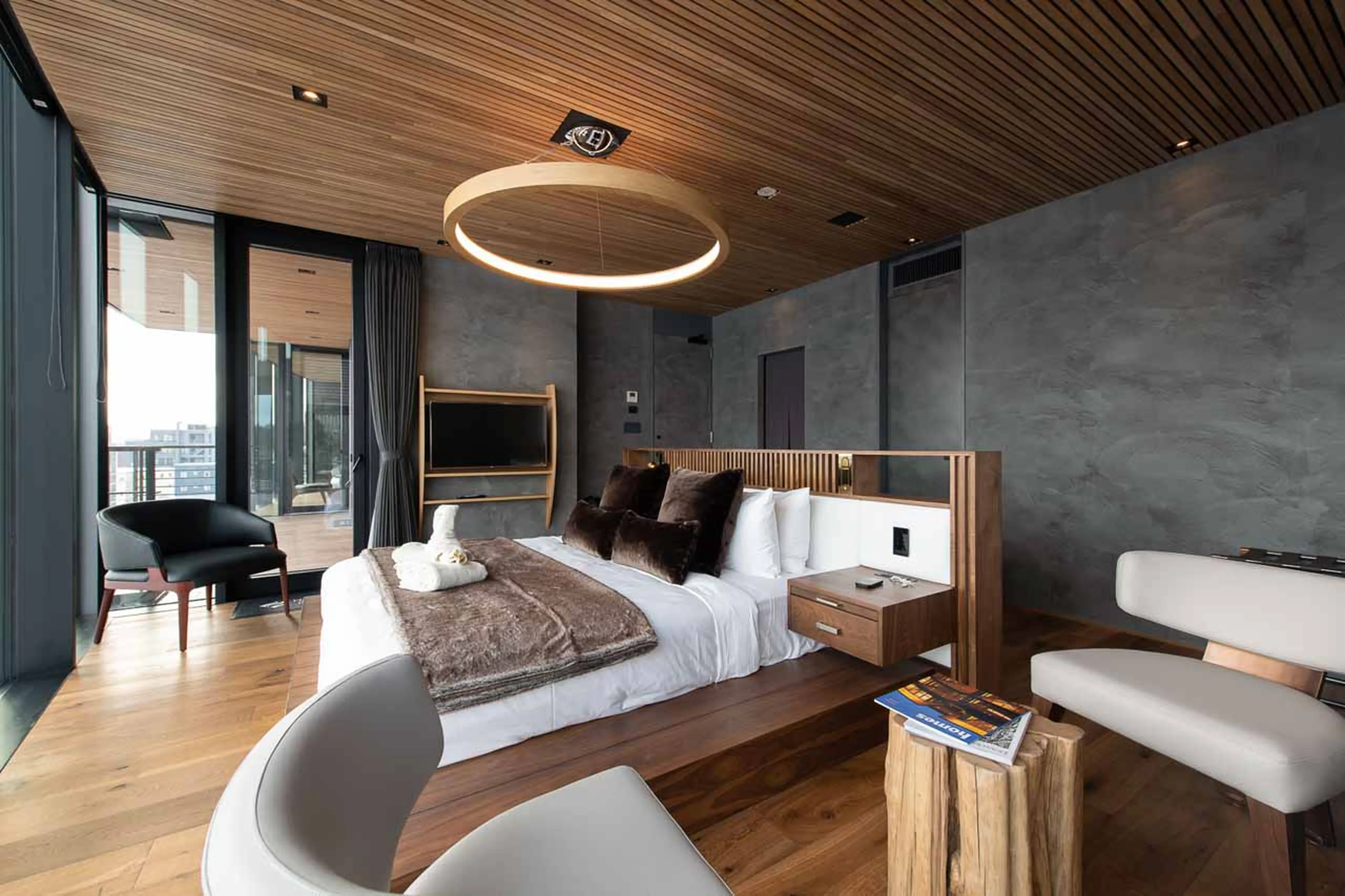 Bedroom at HakuVillas Penthouse in Niseko