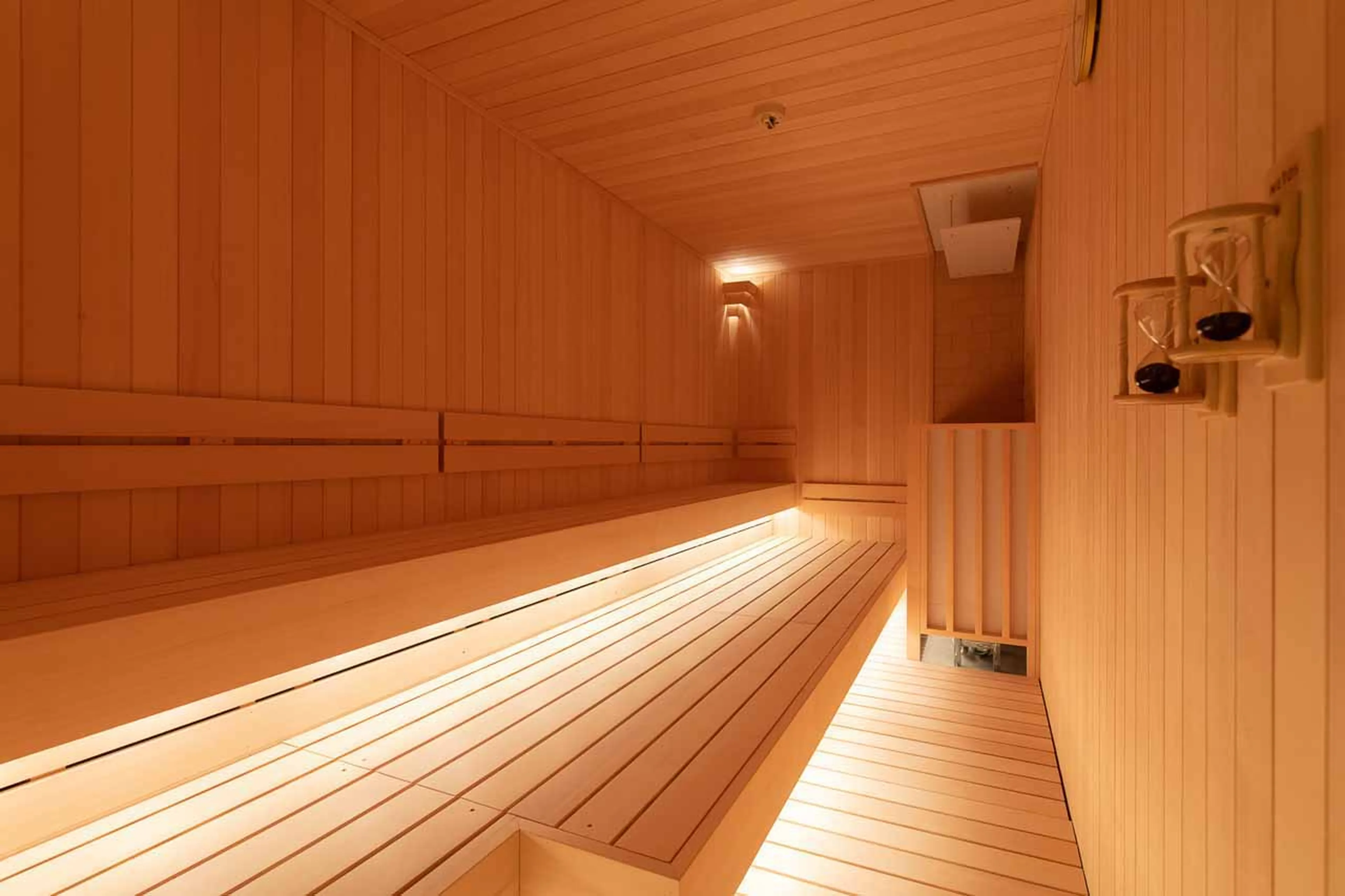 Private sauna at HakuVillas Penthouse in Niseko