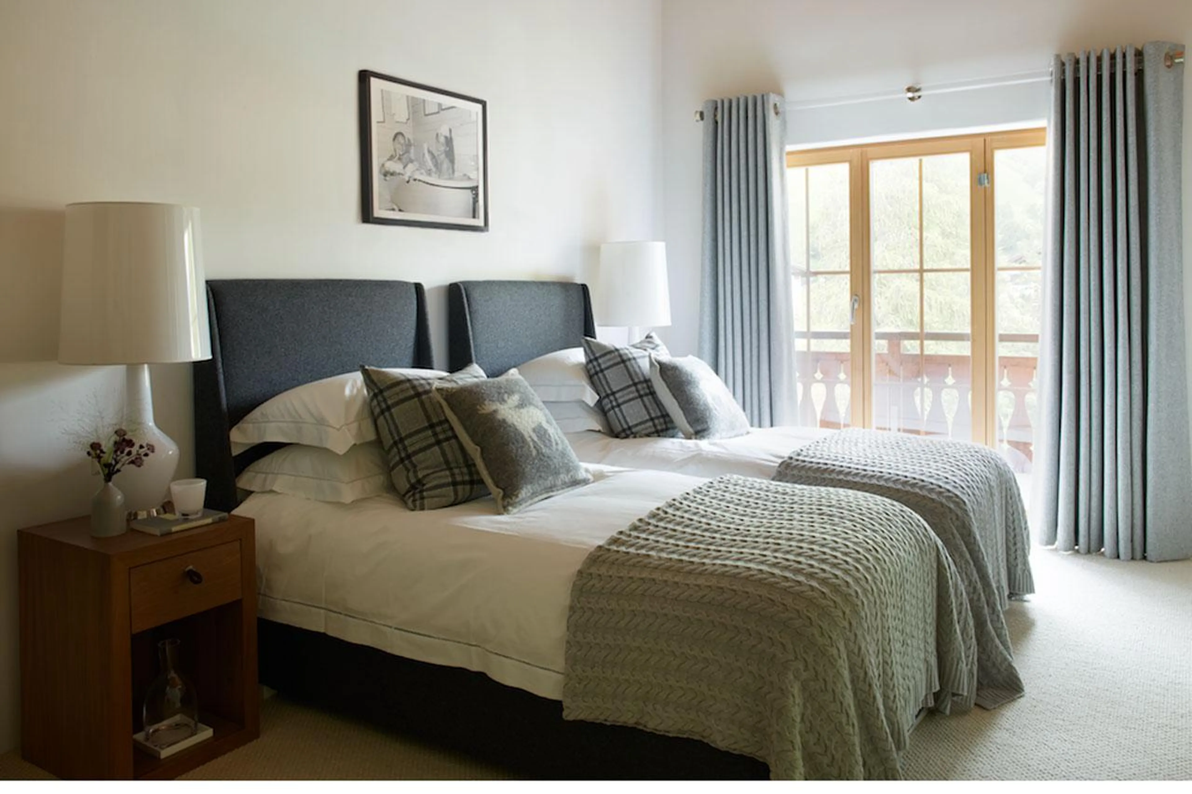 Bedroom three at Haus Alpina I in Klosters