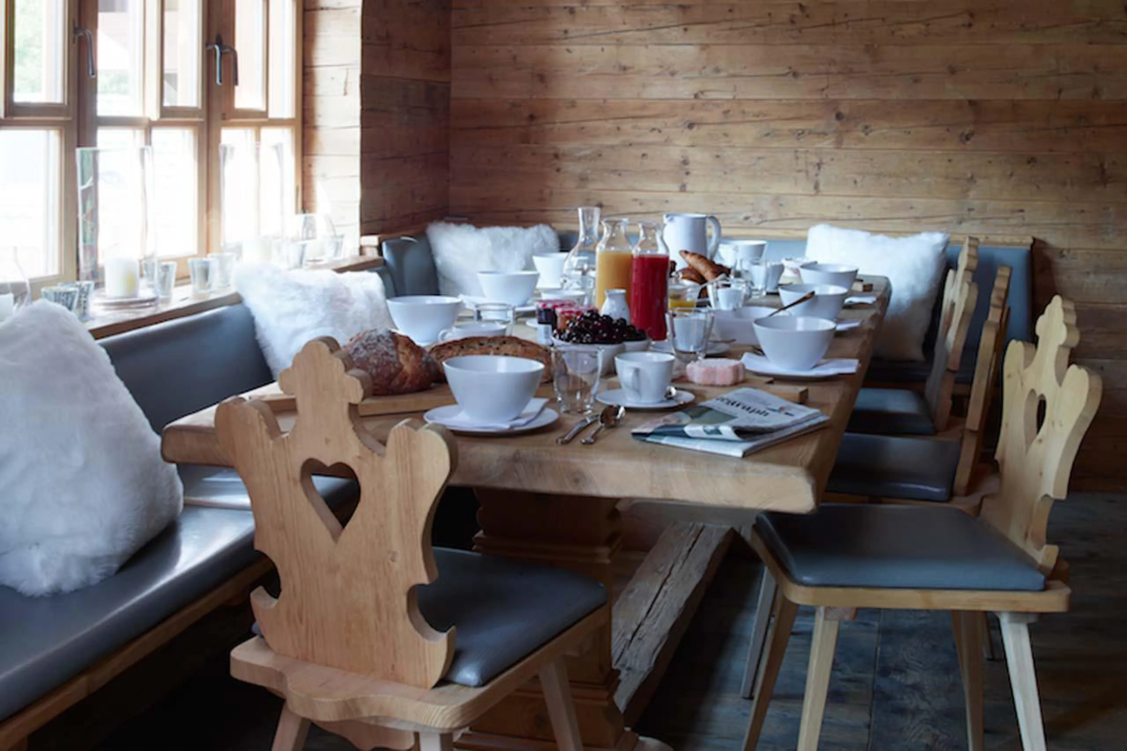 Breakfast in Haus Alpina in Klosters