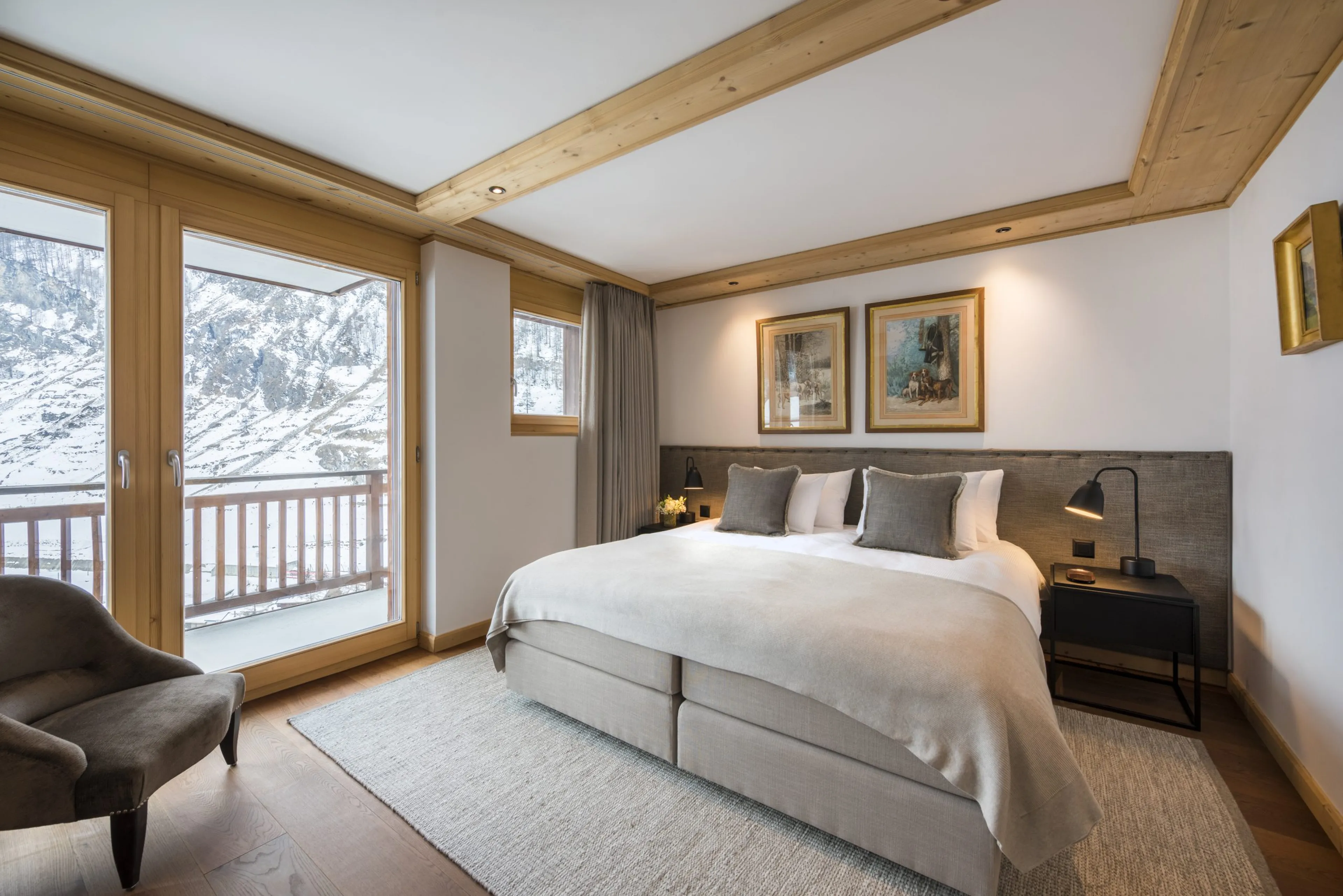 Bedroom two at Haus Leytron in Zermatt