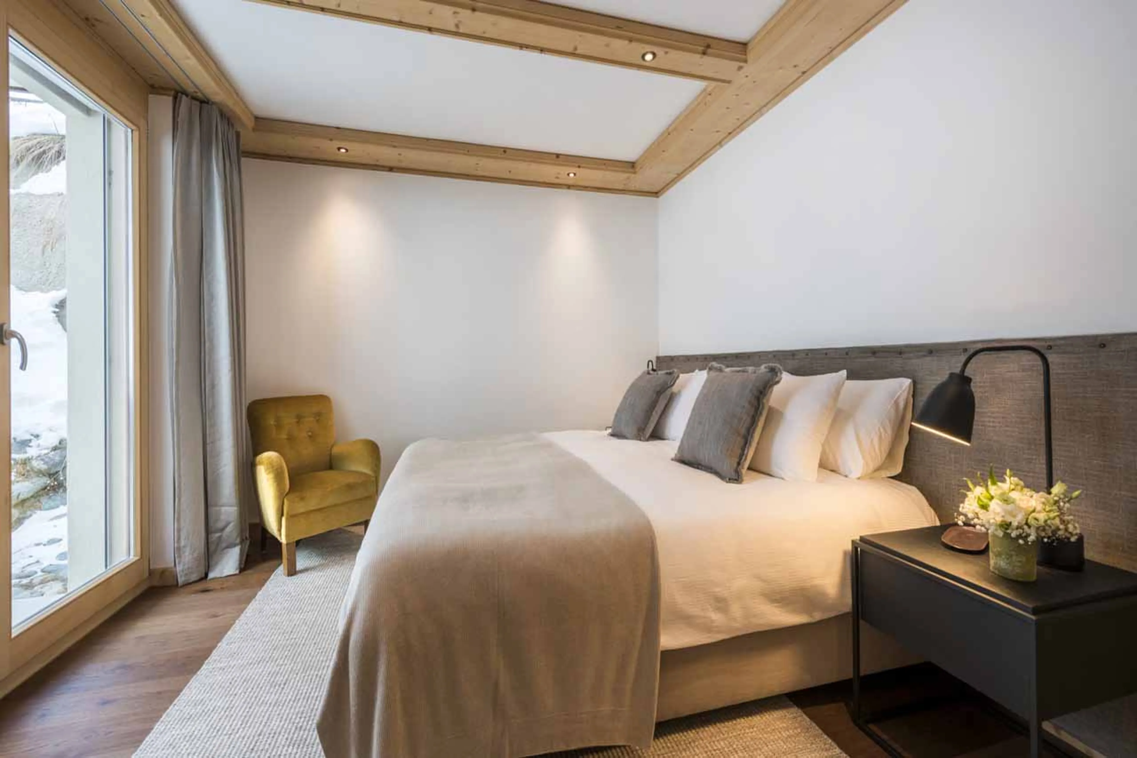 Bedroom three at Haus Leytron in Zermatt