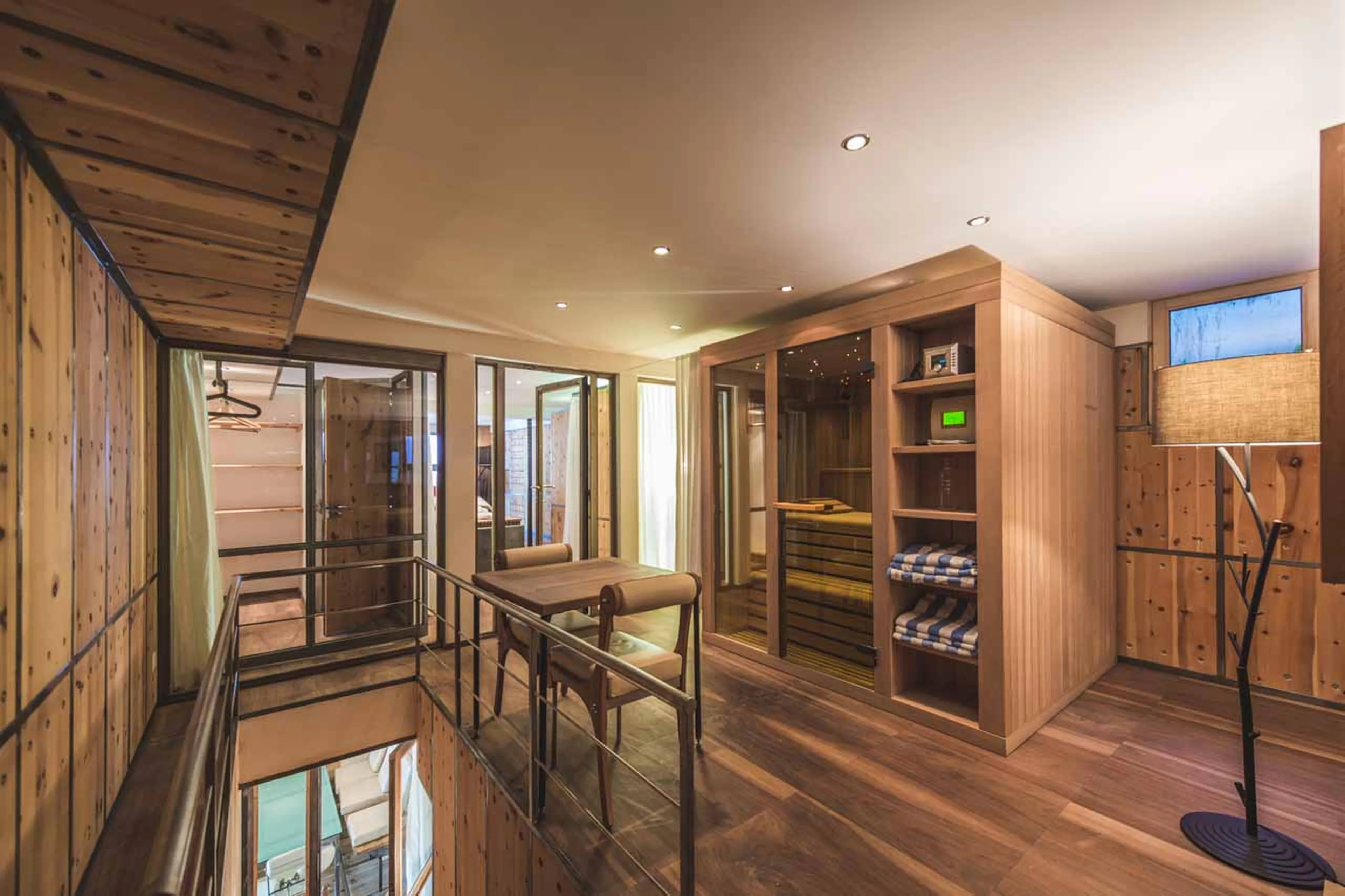Sauna access at Heinz Julen Loft in Zermatt