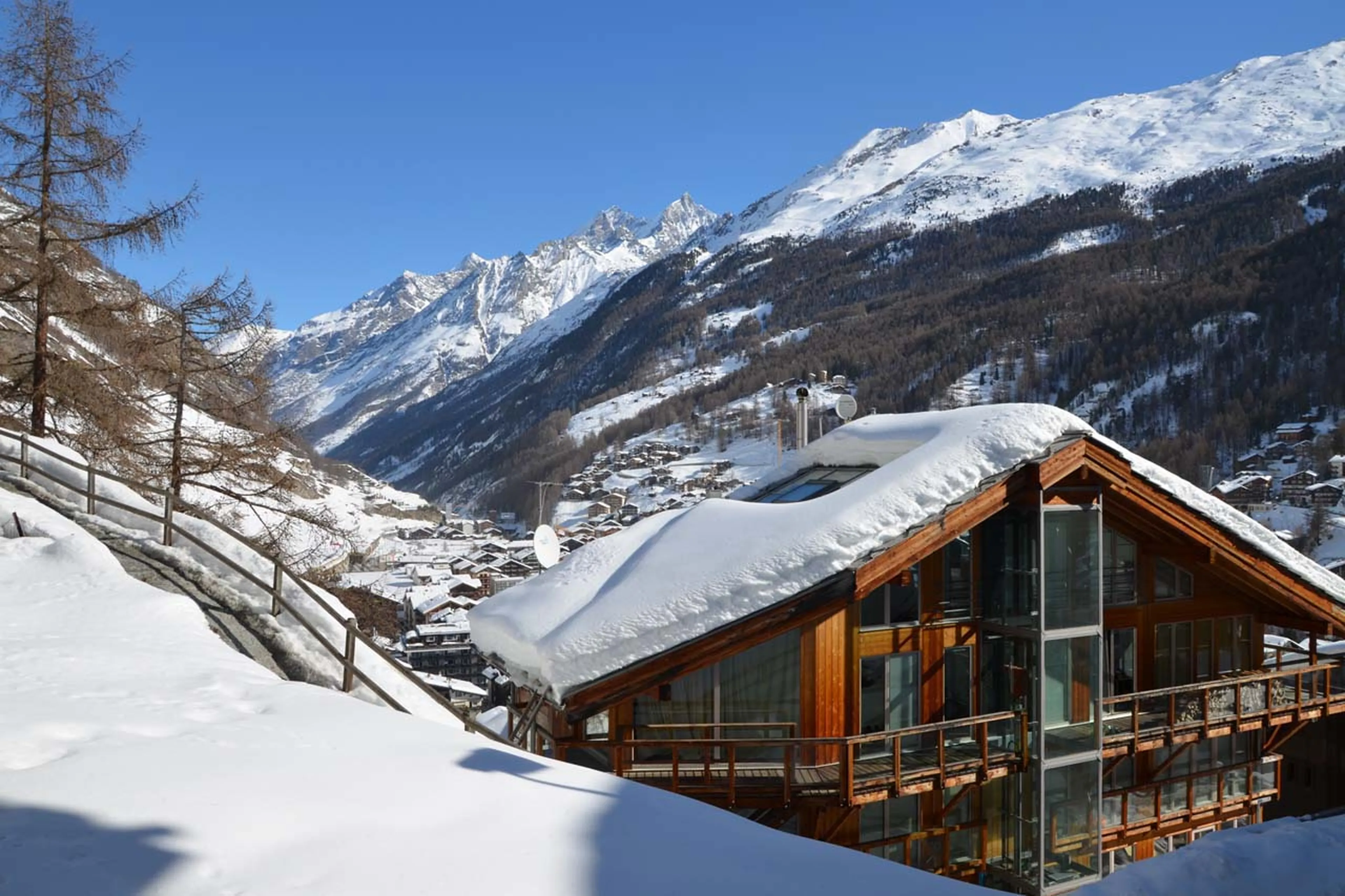 Heinz Julen Penthouse in Zermatt in winter