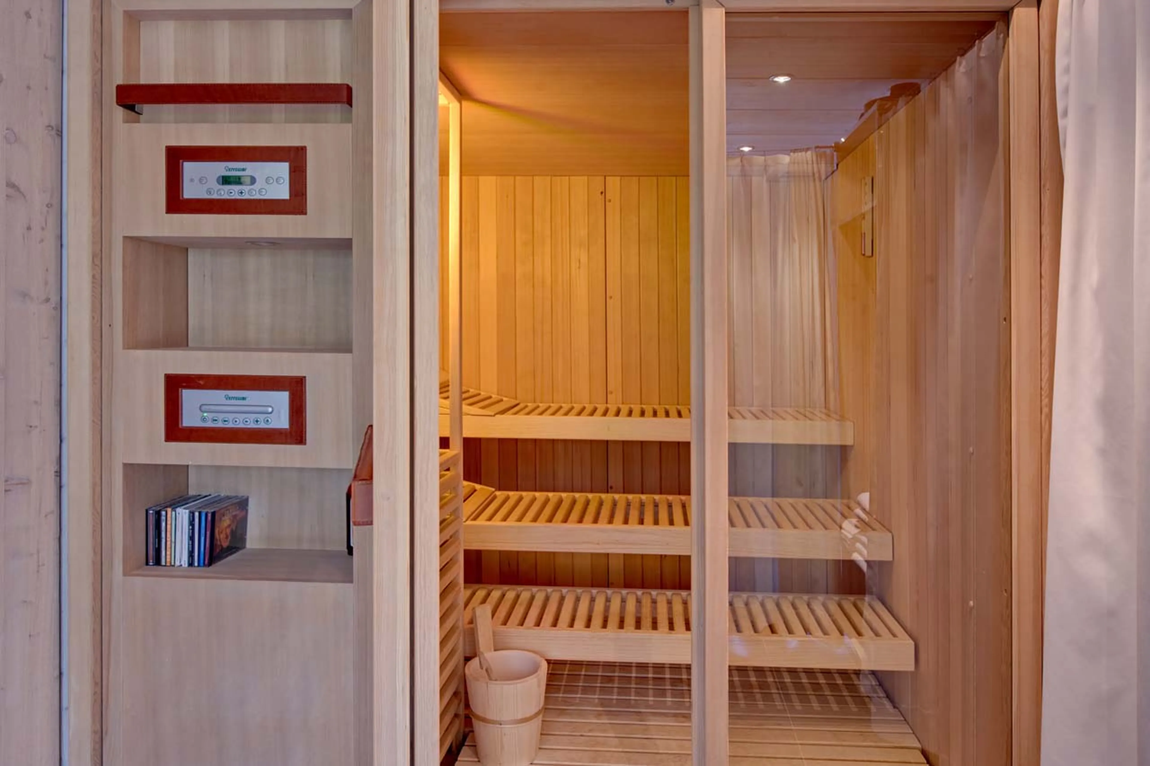 Sauna at Heinz Julen Penthouse in Zermatt