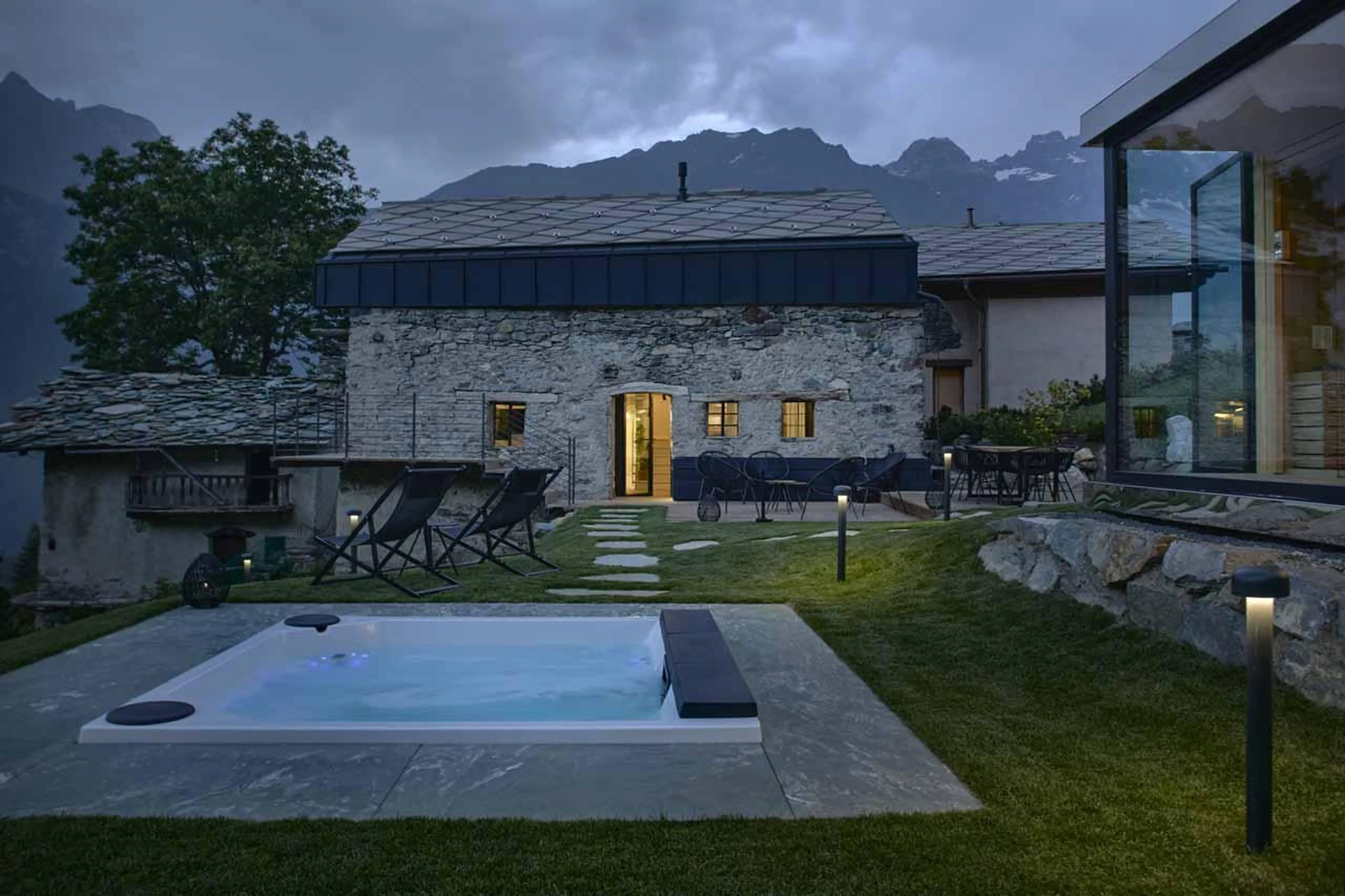 Jacuzzi in Heritage Carrel, Cervinia