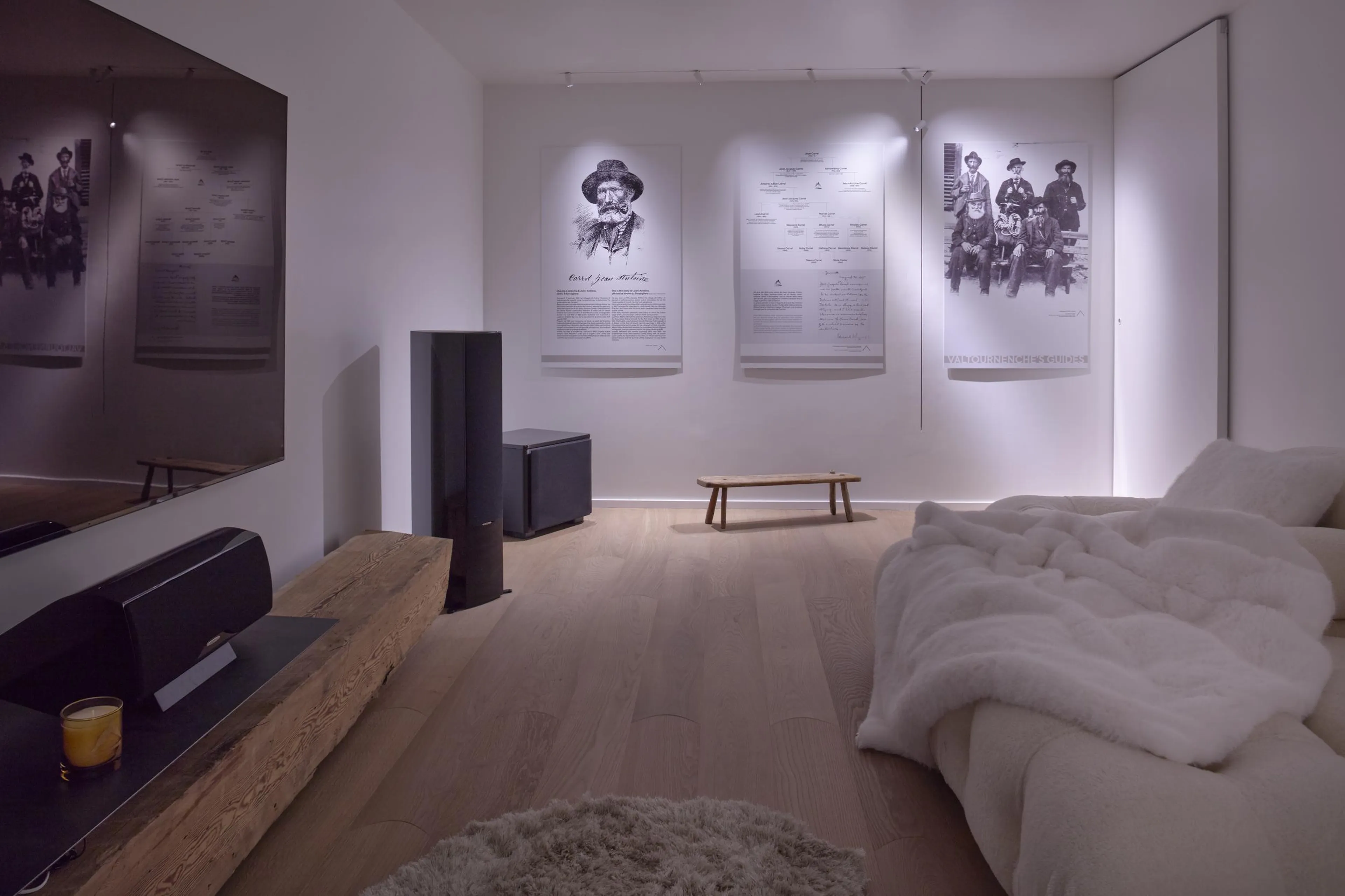 Cinema room in Heritage Carrel, Cervinia