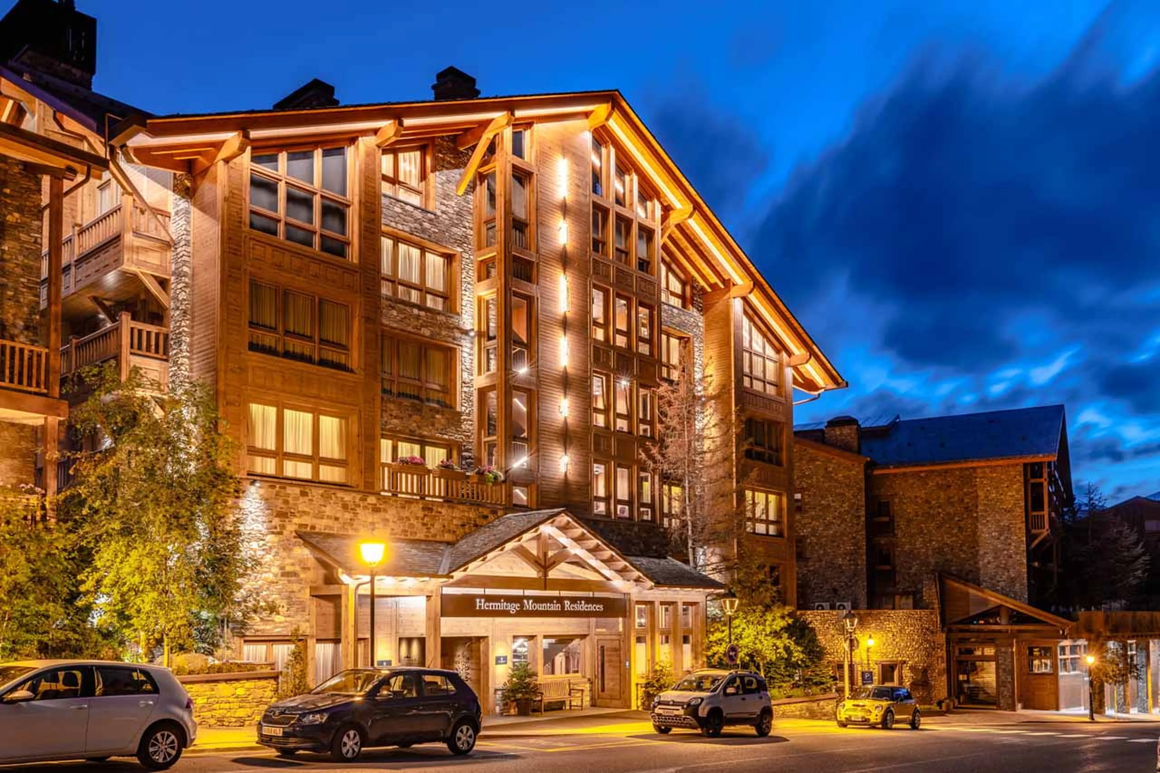 Exterior of Hermitage Mountain Residences in Soldeu