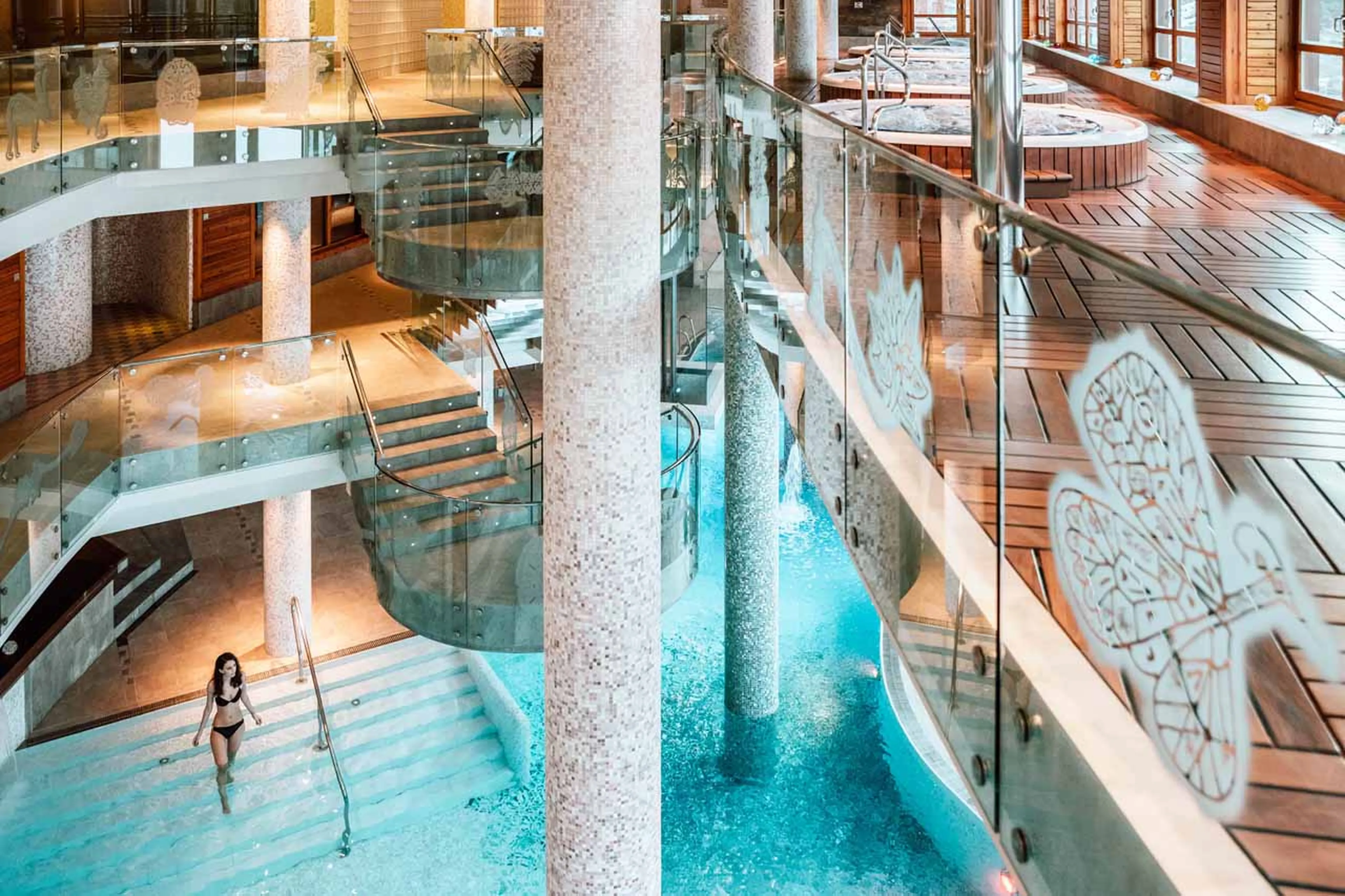 Five floors of spa facilities at Hermitage Mountain Residences in Soldeu