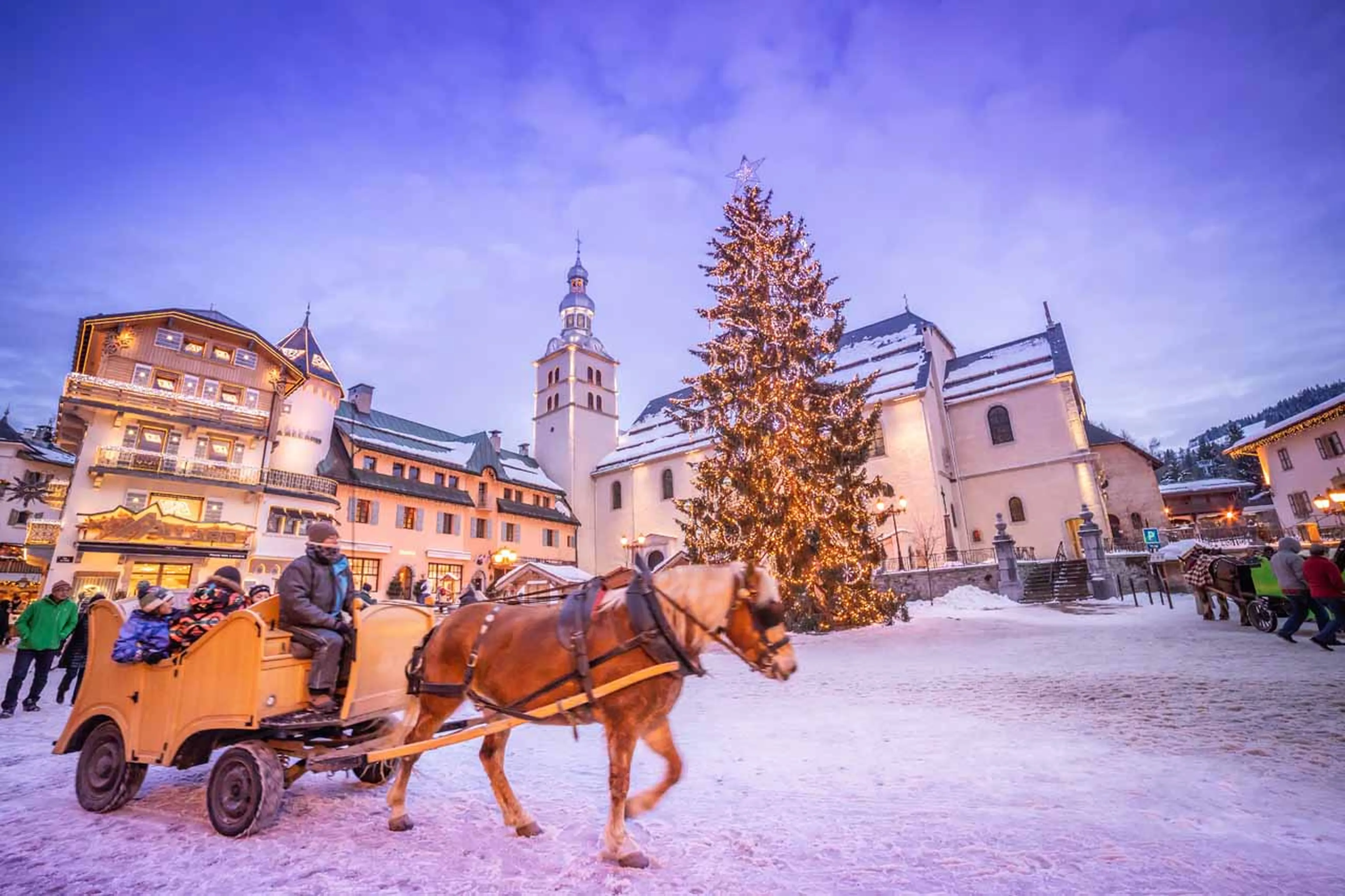 Horse & carriage ride in Megeve